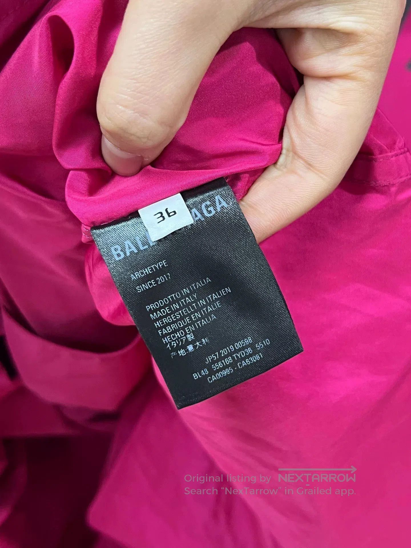 Balenciaga Balenciaga Pink Windbreaker. Size XS / US 0-2 / IT 36-38 - 3 Thumbnail