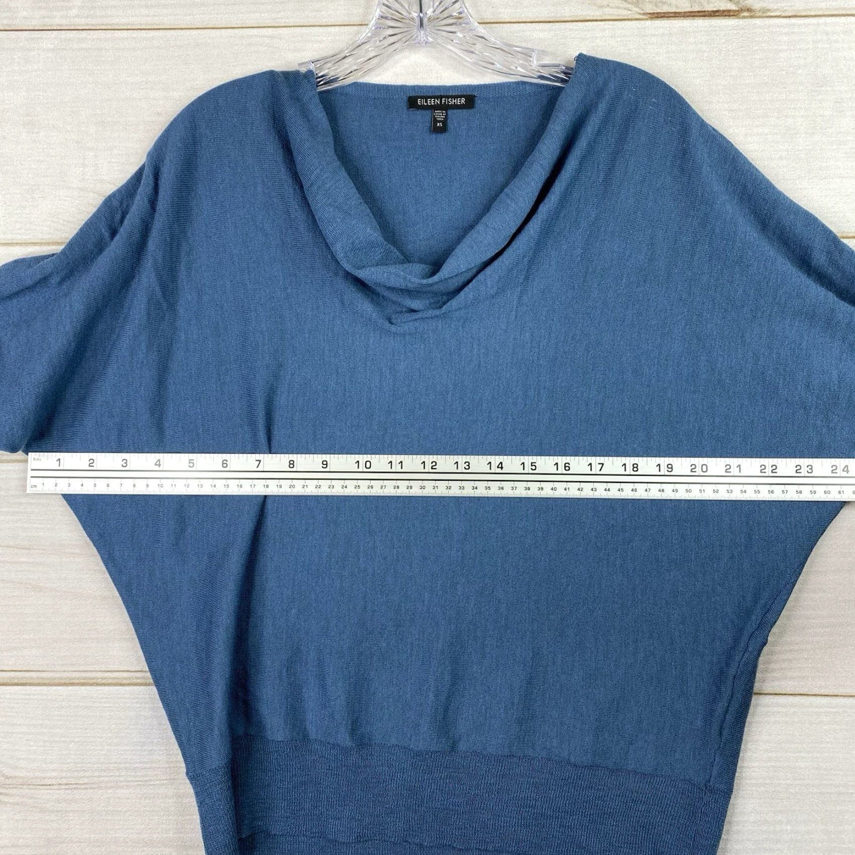 Eileen Fisher Eileen Fisher Womens XS Wool Sweater Dolman Sleeve Slouch Neck Lightweight Size XS / US 0-2 / IT 36-38 - 5 Thumbnail