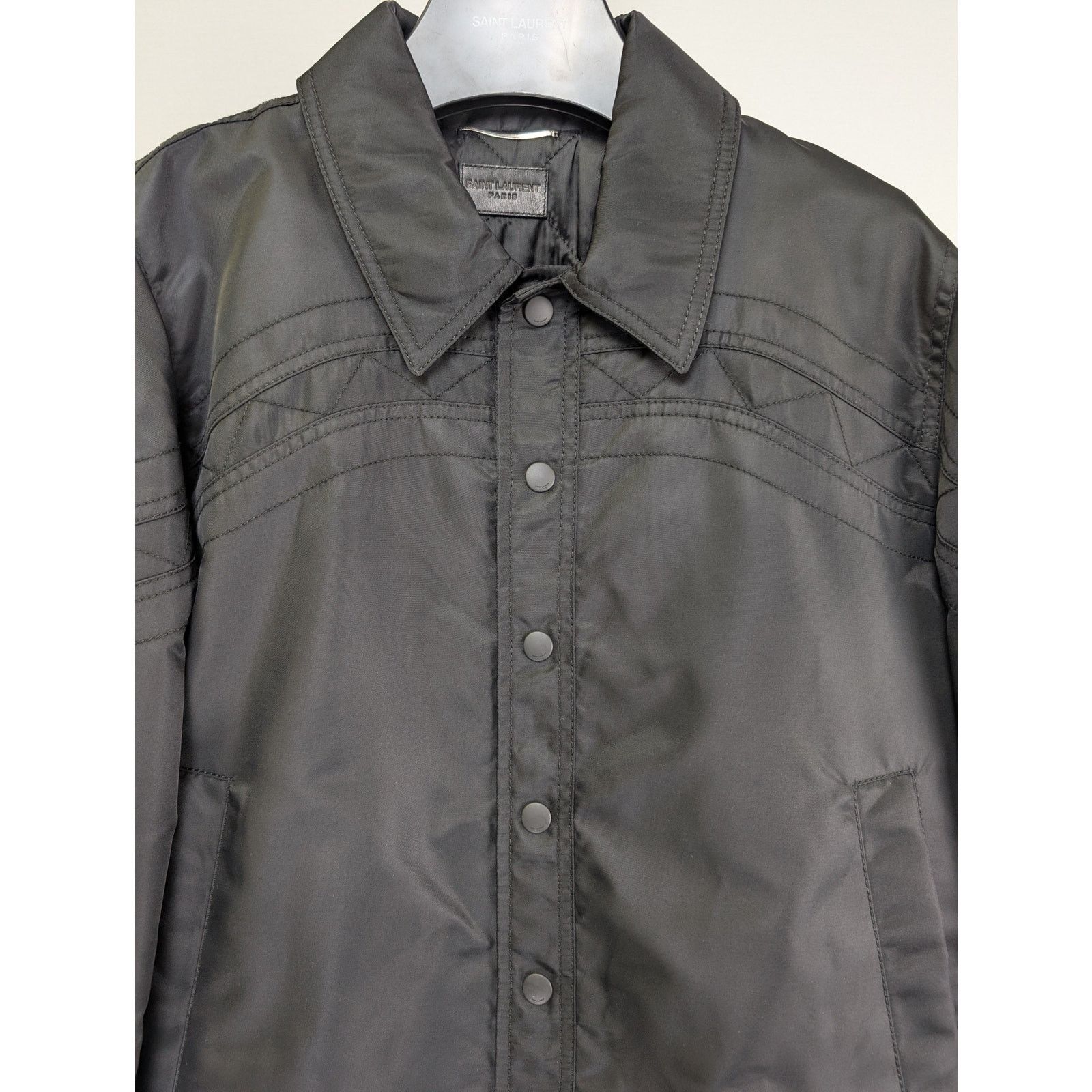 Saint Laurent Paris o1rshd1 Jacket in Black Size US L / EU 52-54 / 3 - 5 Thumbnail