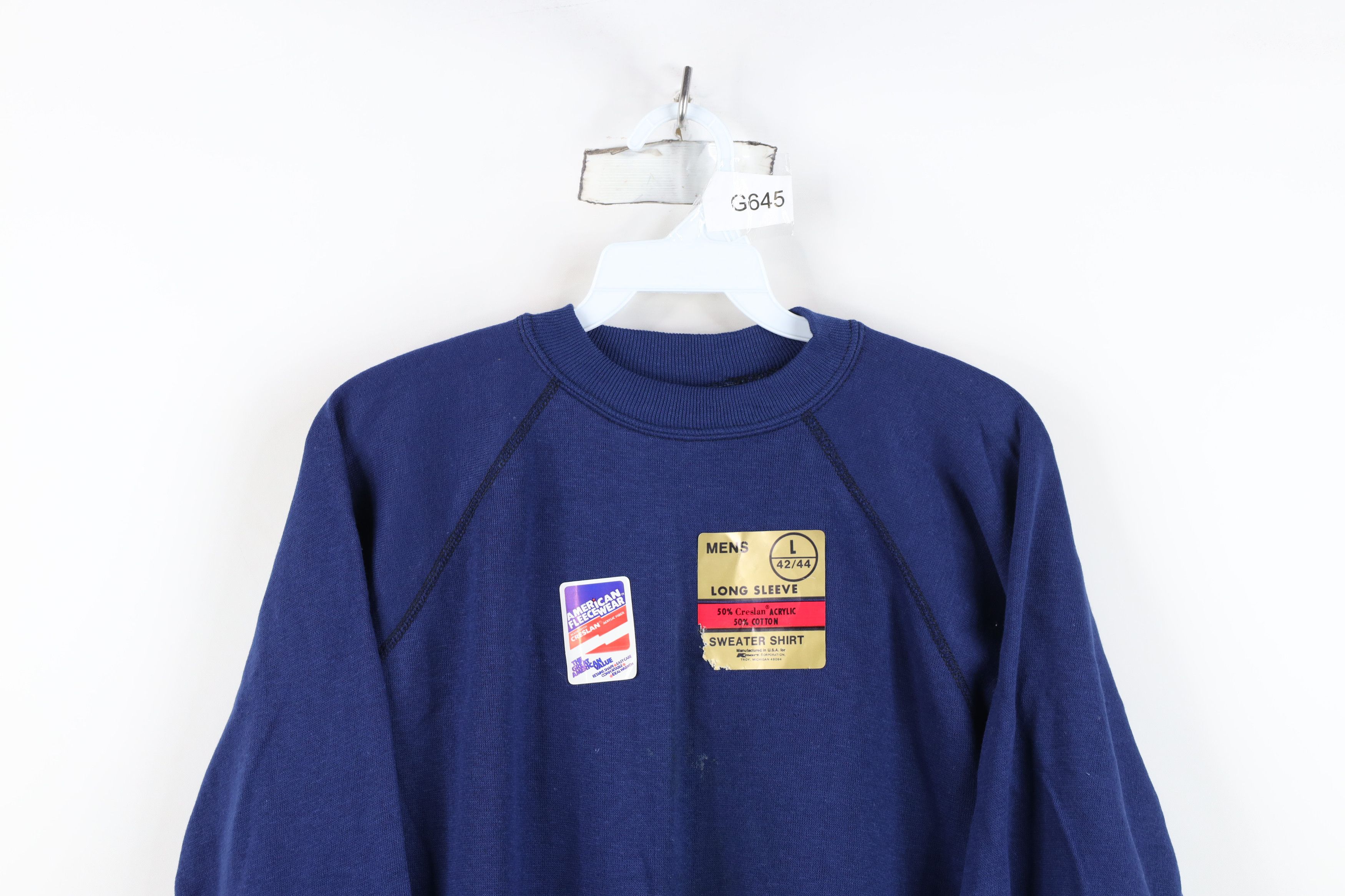 Vintage Deadstock Vintage 70s Streetwear Crewneck Sweatshirt USA Size US L / EU 52-54 / 3 - 2 Thumbnail