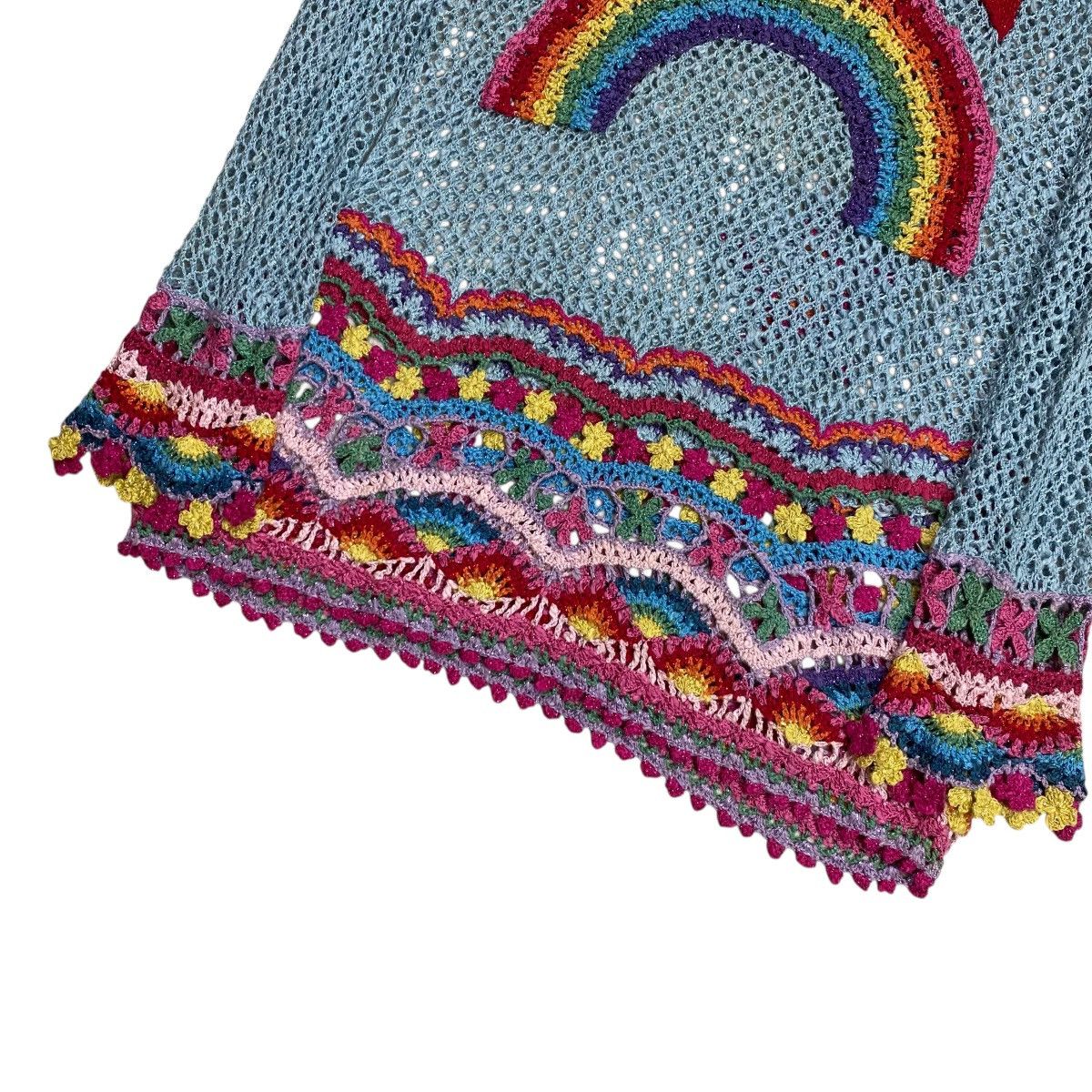 Hysteric Glamour Extremely Rare Hysteric Glamour Crochet Rainbow Knit Sweater Size S / US 4 / IT 40 - 7 Thumbnail