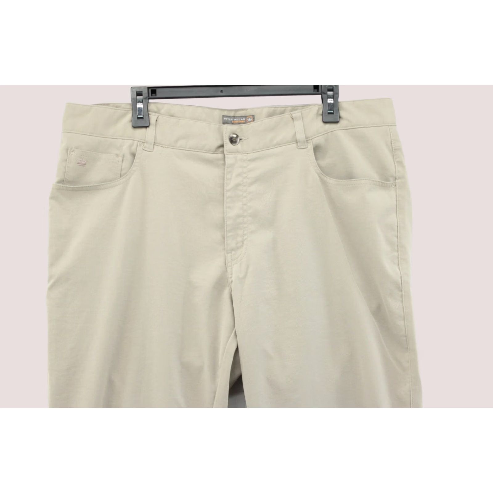 Peter Millar Peter Millar EB66 Crown Sport Pants Mens 38X32 Beige 5-pocket Performance Golf Size US 38 / EU 54 - 1 Thumbnail