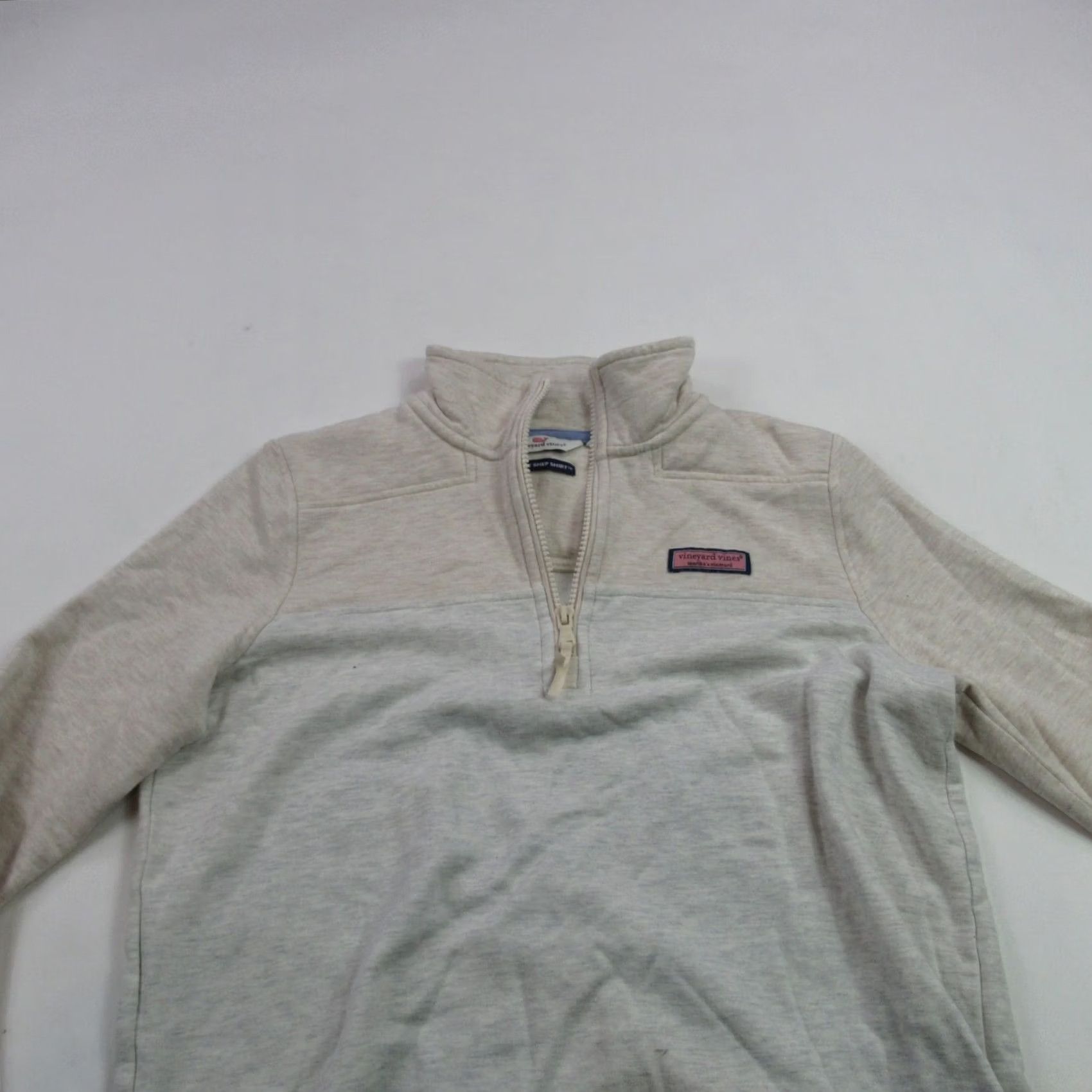 Vineyard Vines Vineyard Vines Sweater Womens XS White Long Sleeve High Neck Zip Casual Size XS / US 0-2 / IT 36-38 - 2 Thumbnail