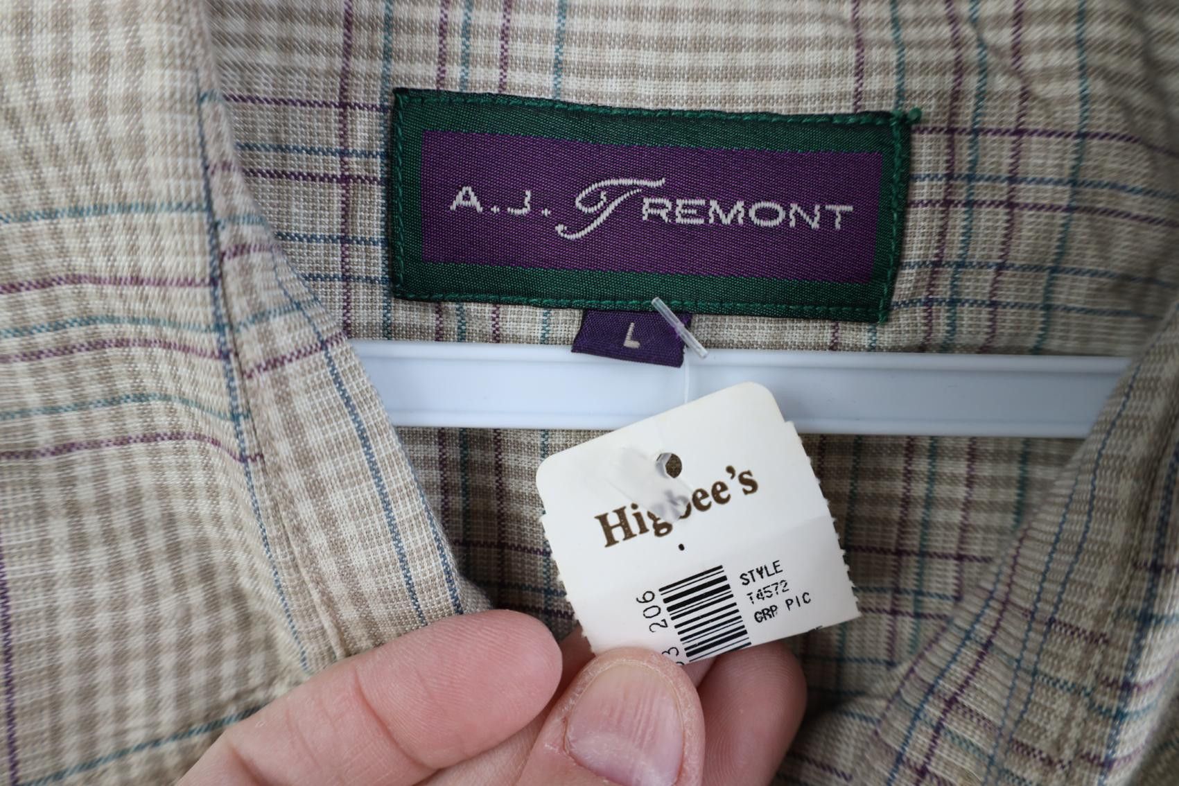 Vintage Deadstock Vintage 90s Streetwear Gabardine Button Shirt Size US L / EU 52-54 / 3 - 9 Thumbnail