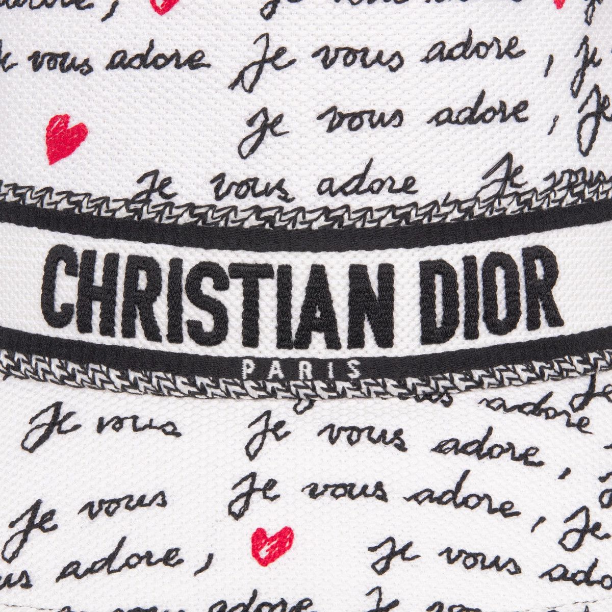 Dior o1bcso1str0226 Size:OS/Small-Brim Bucket Hat in White/Black Size ONE SIZE - 5 Thumbnail