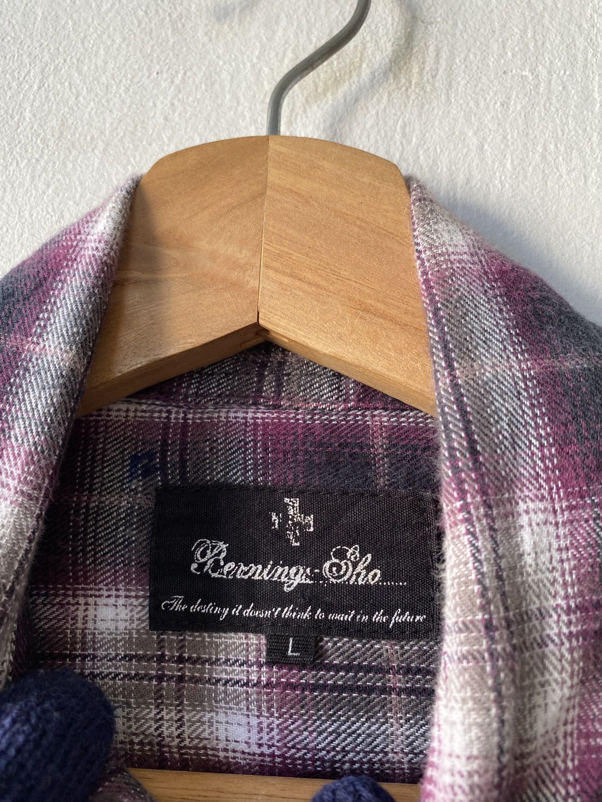 Japanese Brand × Seditionaries Bernings Sho Punk Skull Design Shadow Plaid Button Up Size US L / EU 52-54 / 3 - 14 Thumbnail