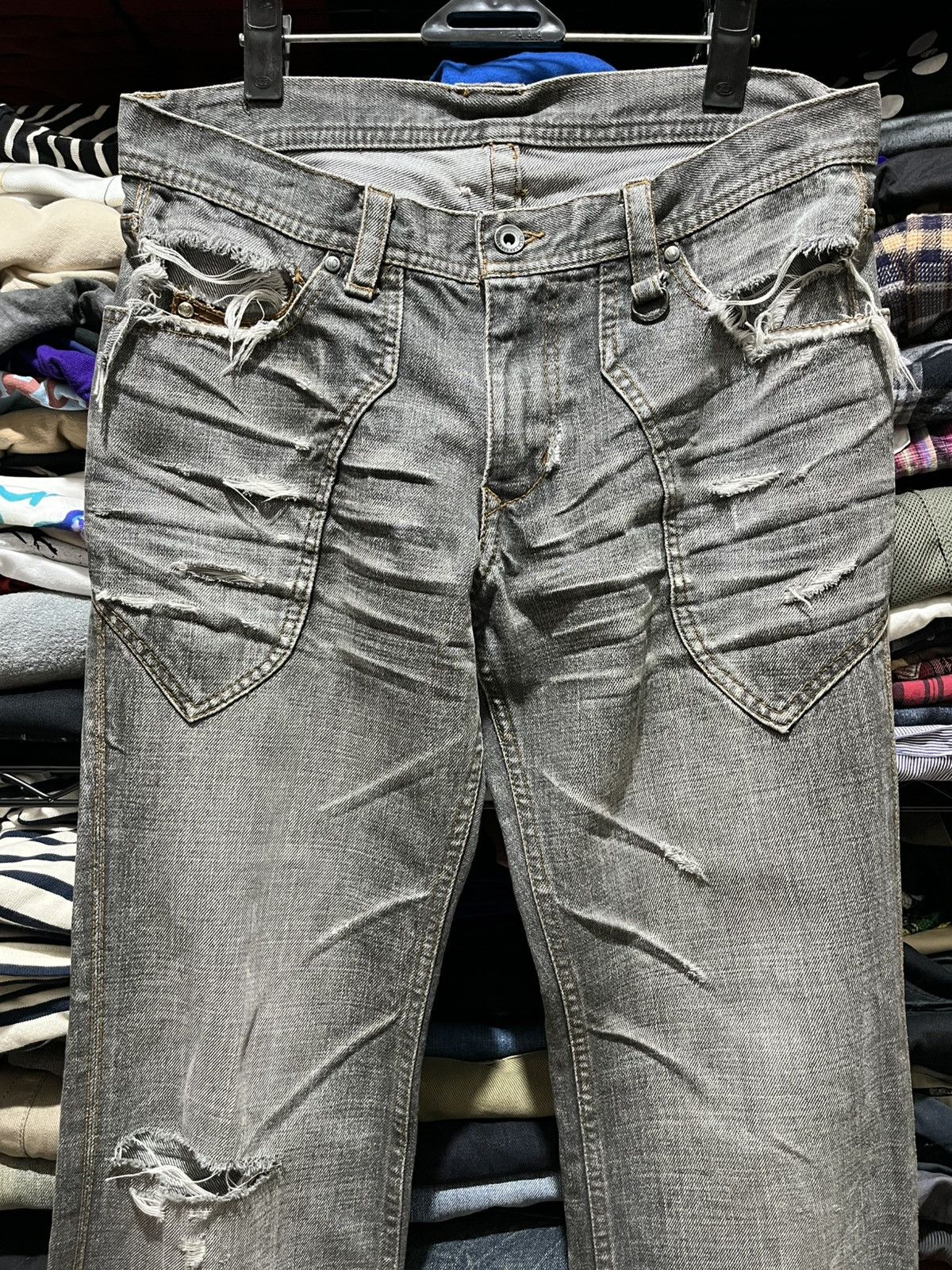 If Six Was Nine 2000's Japanese Brand Nicole Club For Men Jeans Size US 31 - 1 Thumbnail