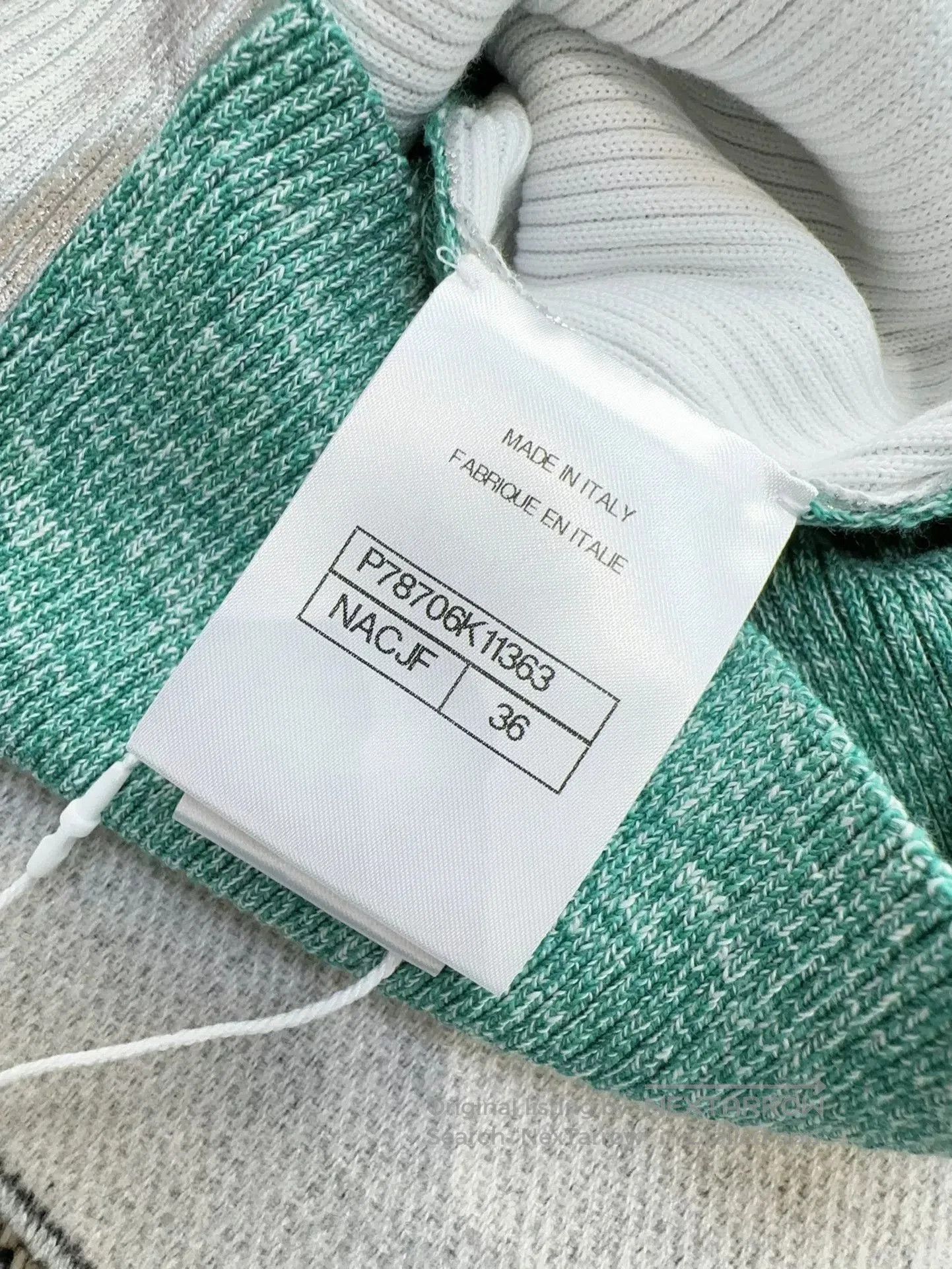 Chanel chanel 25c silver knit short sleeve top. Size US S / EU 44-46 / 1 - 7 Thumbnail