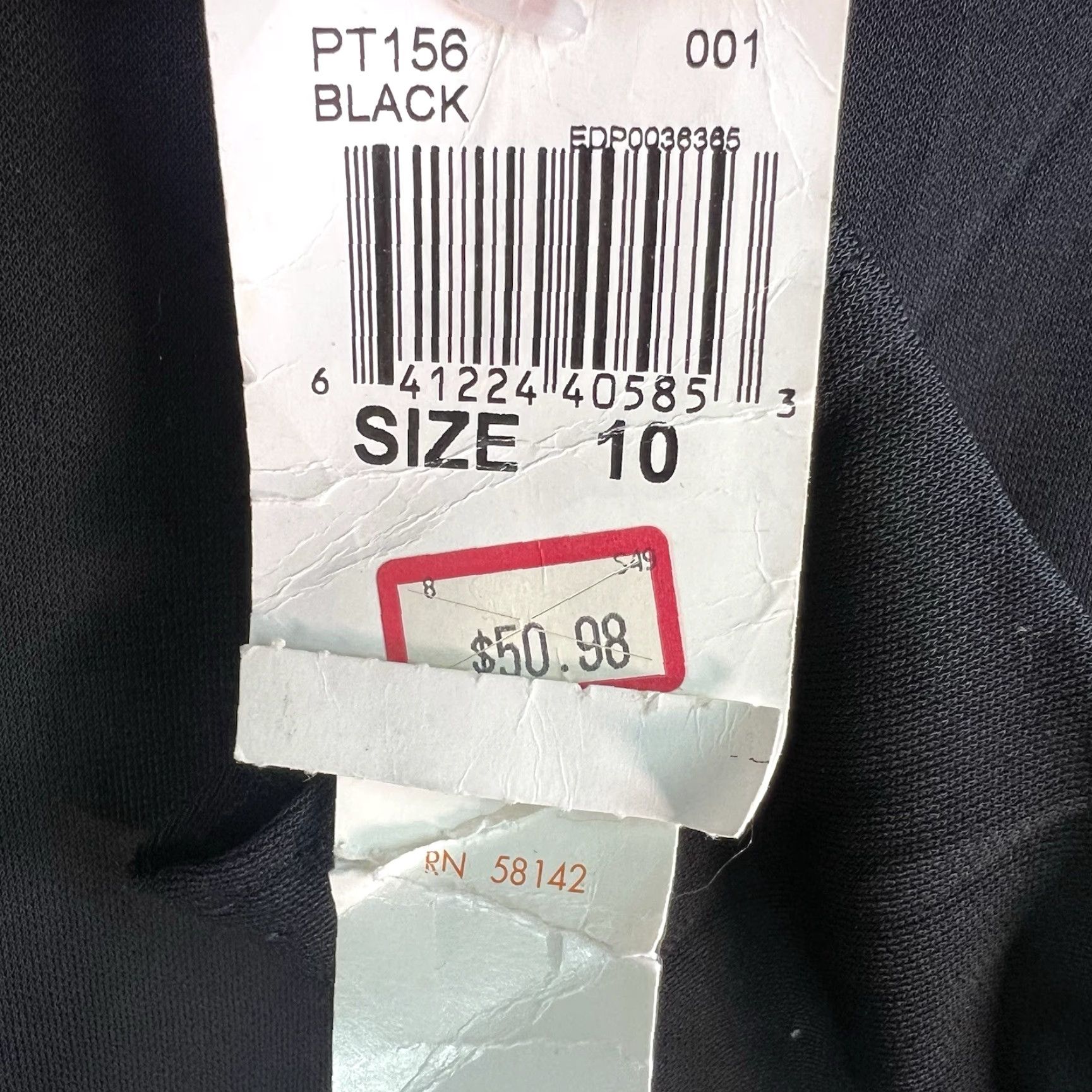 MAGGY LONDON Maggy London Dress Womens Size 10P Black Cap Sleeve Knee Length Sheath Fit & Flare Stretch Vintage No Size L / US 10 / IT 46 - 7 Thumbnail