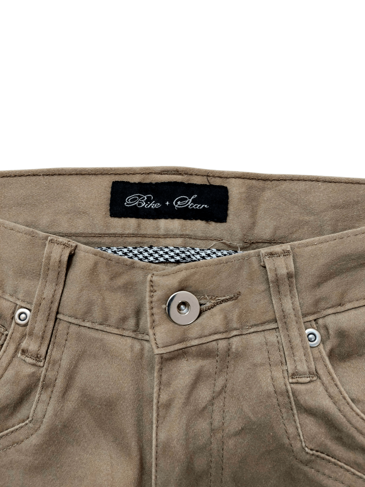 Vintage 🔥 Flare Bike + Star Multi Zipper Denim Size US 30 / EU 46 - 10 Thumbnail