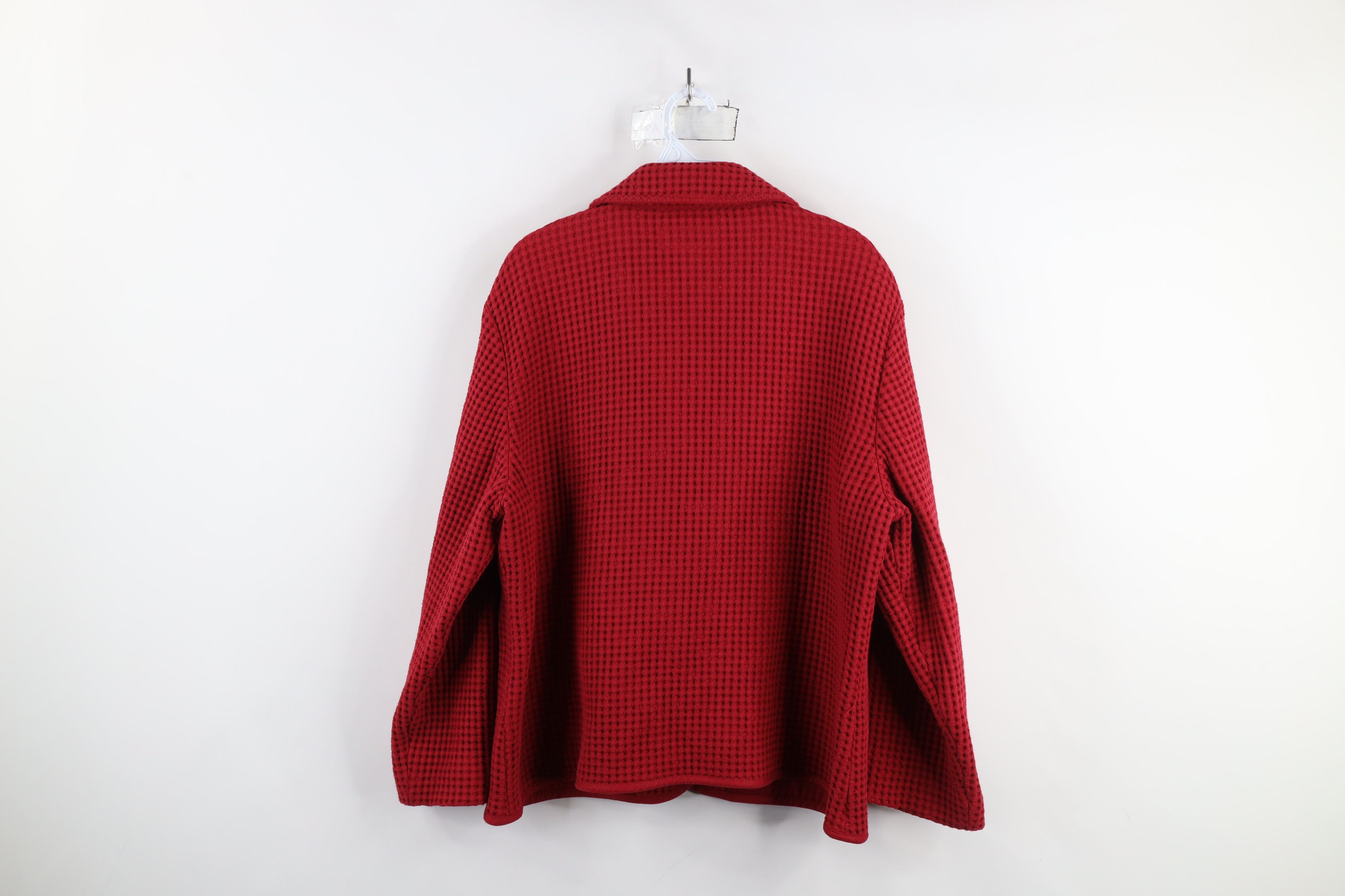 Cabelas × Vintage Vintage Cabelas Thermal Knit Button Sweater Blazer Jacket Size XL / US 12-14 / IT 48-50 - 12 Thumbnail