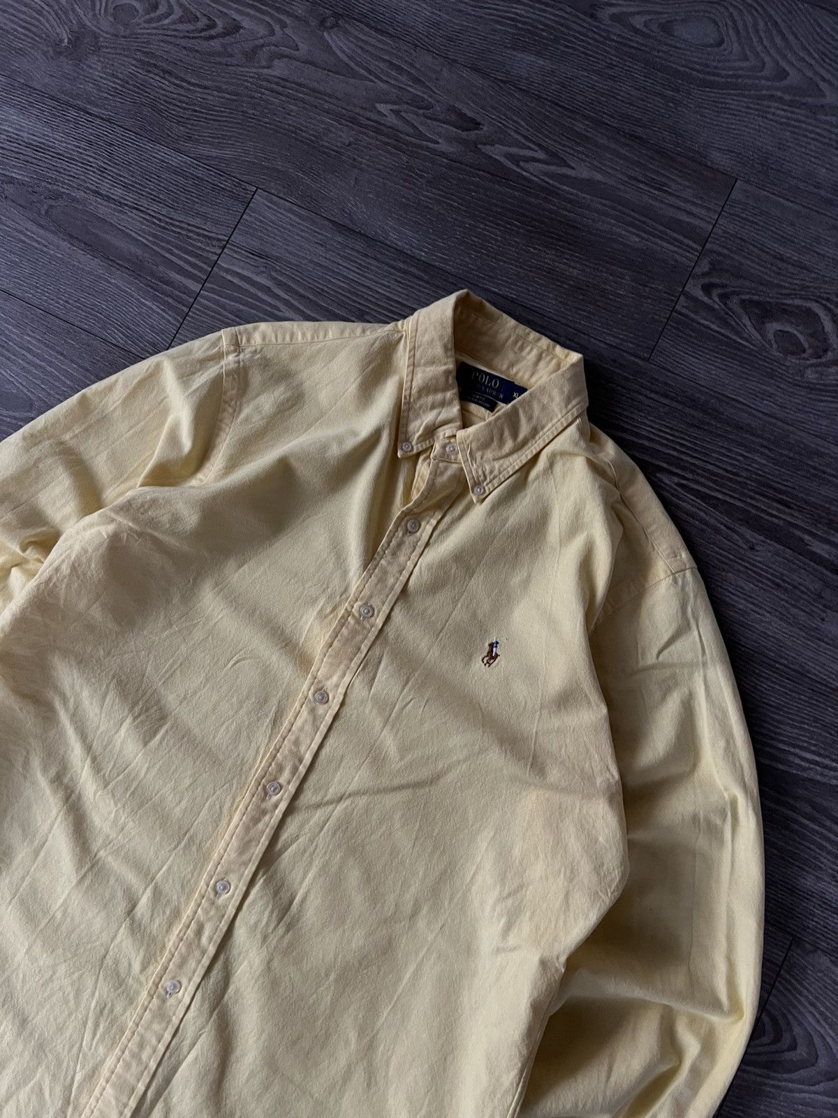 Polo Ralph Lauren × Ralph Lauren ‼️Polo Ralph Lauren RRL Multicolor Logo Lemon Shirt‼️ Size US XL / EU 56 / 4 - 9 Thumbnail
