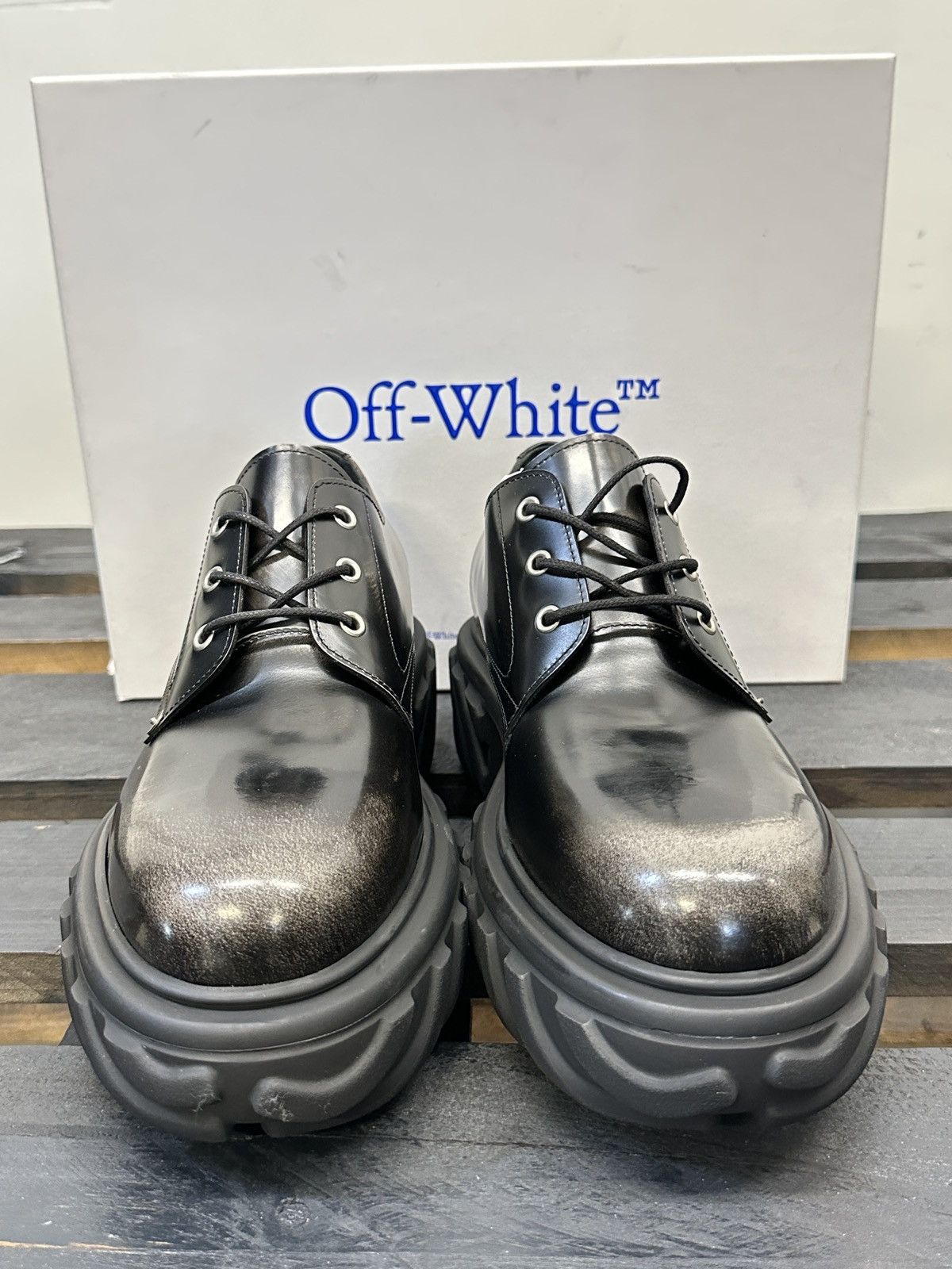 Off-White Exploration Derby Anthracite. Sz 43 Size US 10 / EU 43 - 2 Thumbnail