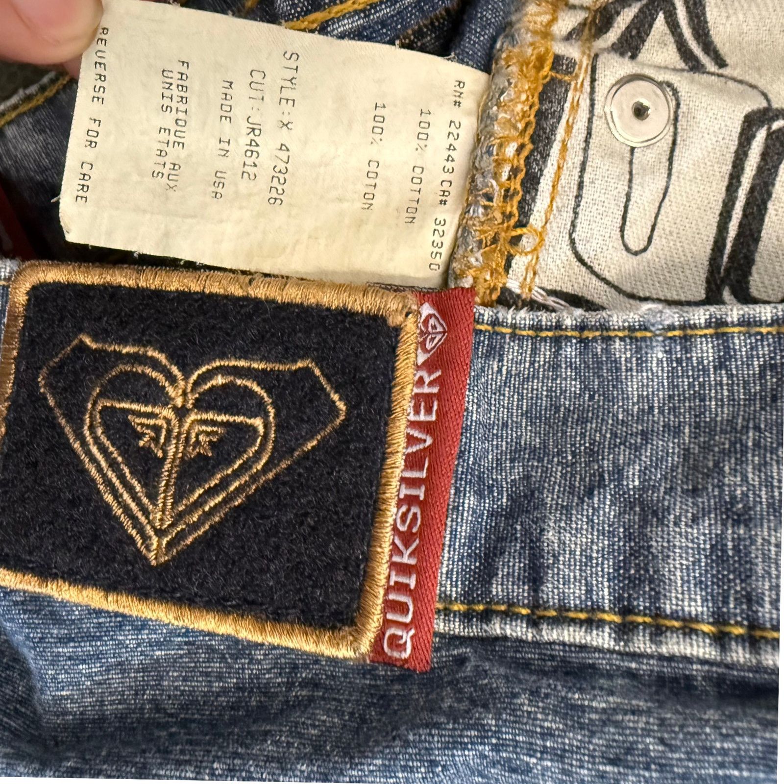 Quiksilver Vintage Roxy Quiksilver Straight Leg Jeans | Women's 9 Size 27" / US 4 / IT 40 - 3 Thumbnail