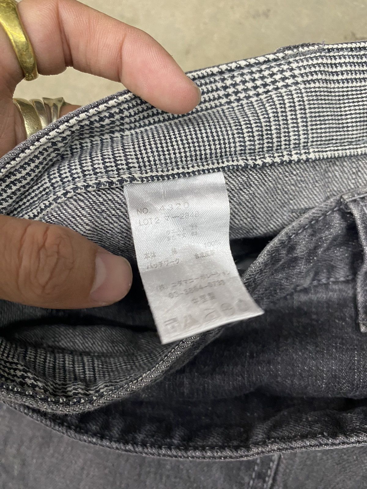 Japanese Brand undefined japanese double waist pant dominate ifsx lgb Size US 31 - 9 Thumbnail