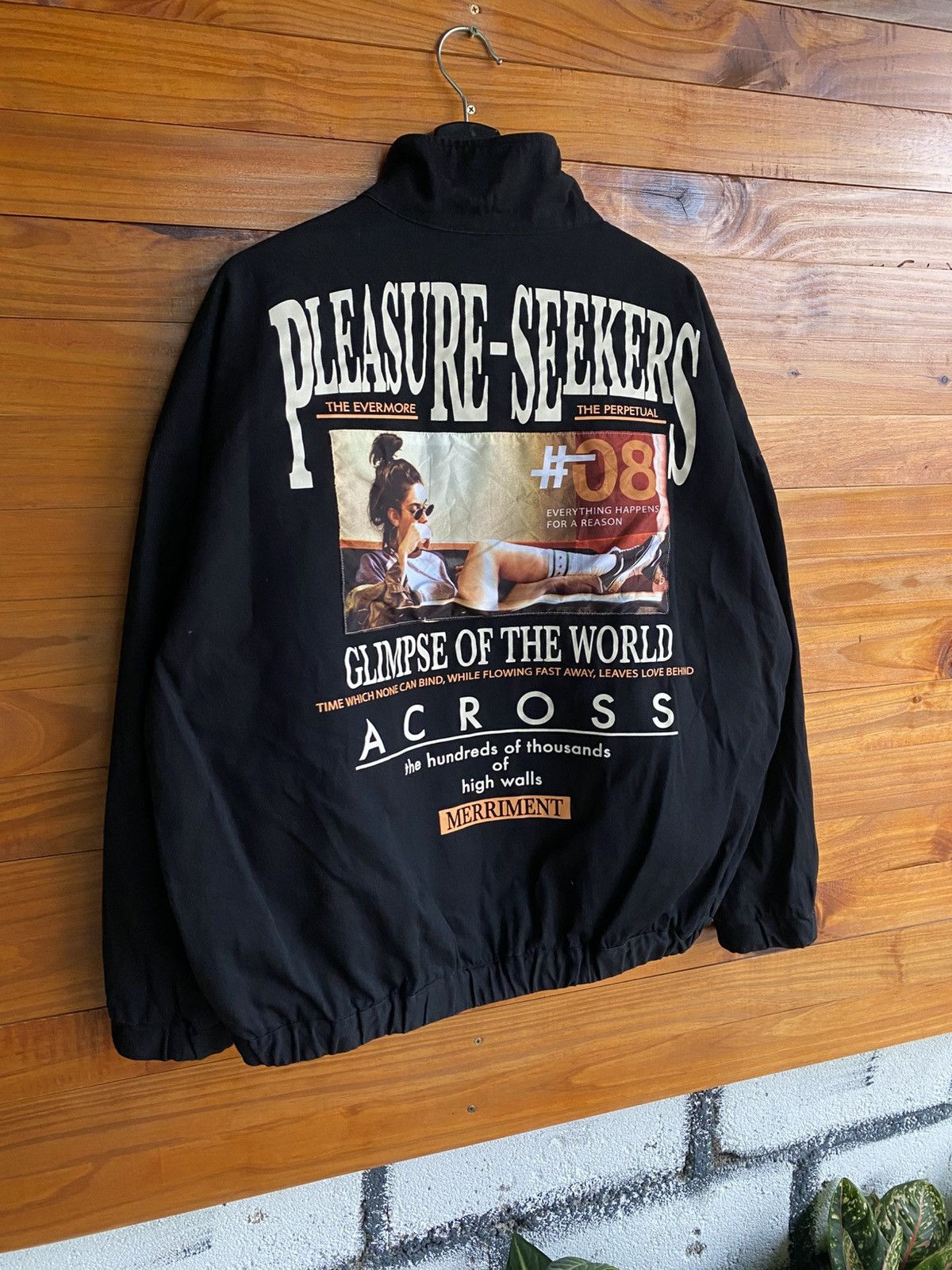 In The Attic A.T.C Pleasure-Seekers Graphic Zip Jacket Black Streetwear Size US L / EU 52-54 / 3 - 5 Thumbnail