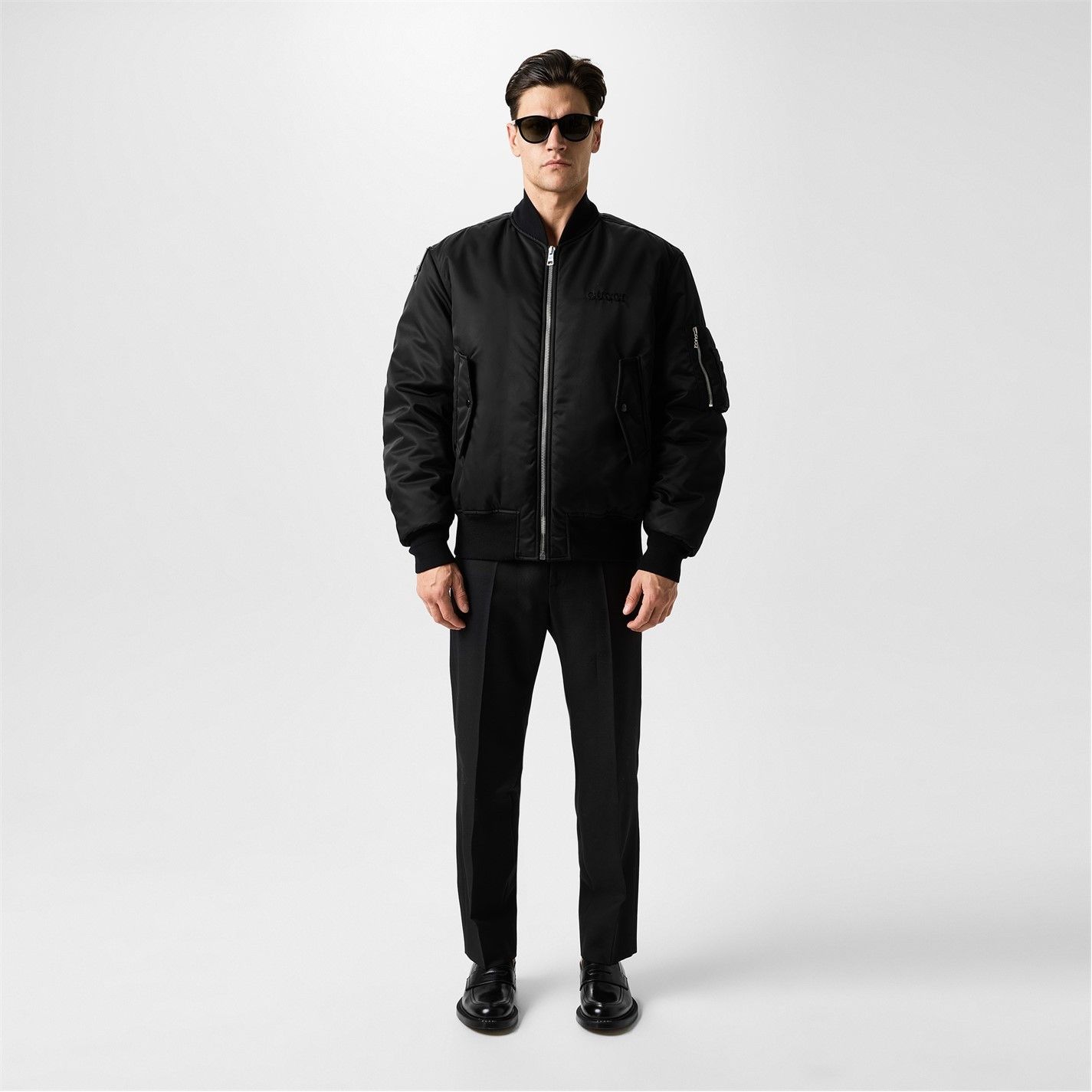 Gucci GUCCI Nylon Twill Bomber Jacket Size US M / EU 48-50 / 2 - 5 Thumbnail