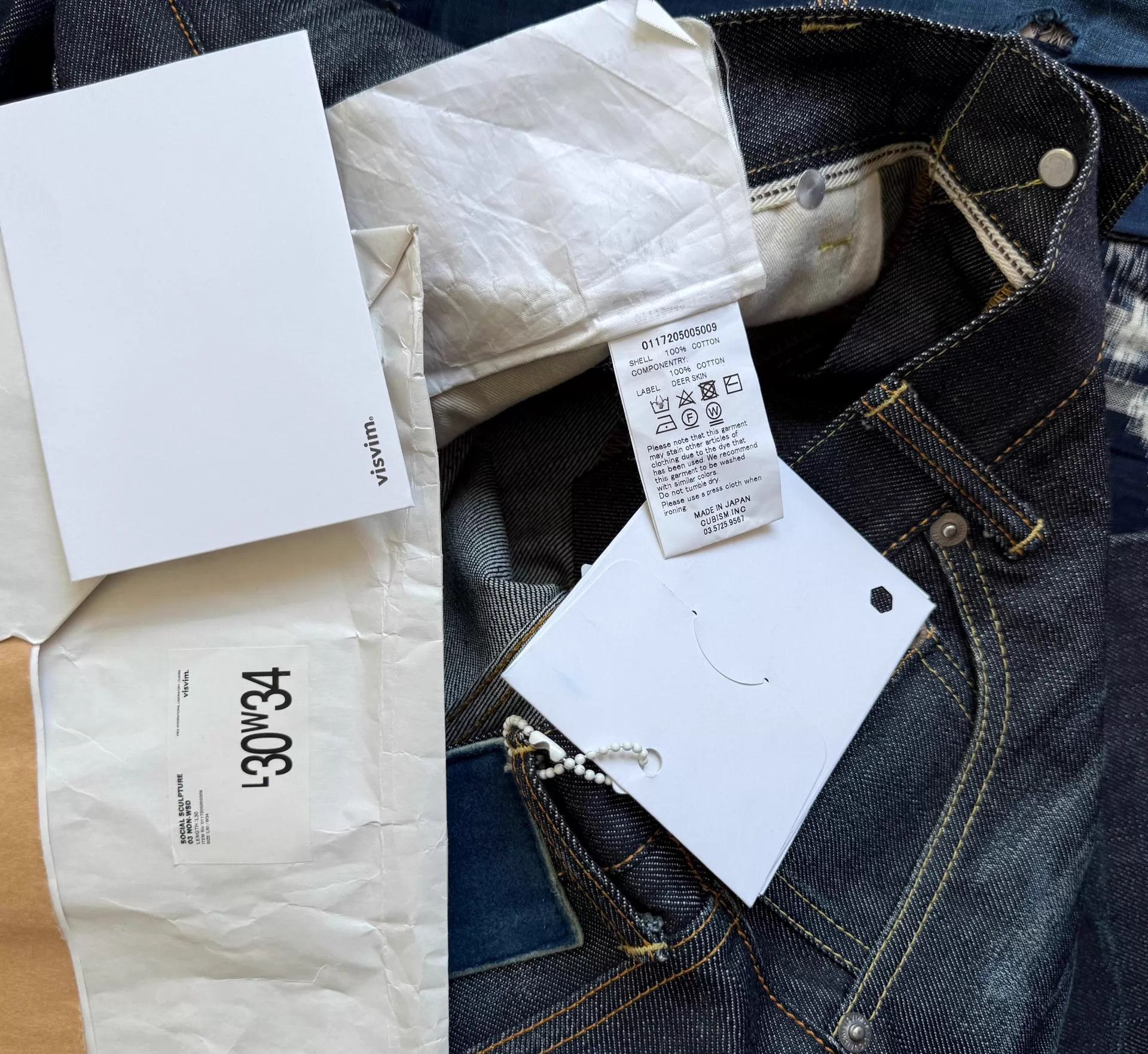 Visvim VISVIM 17AW SS 03 NON WSD Washed Distressed Jeans Size US 34 / EU 50 - 9 Thumbnail