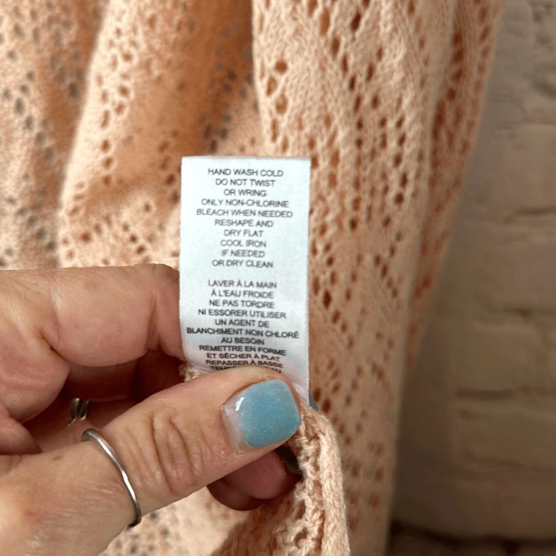 Vintage VINTAGE? No. Just Tahari Light Pink Long Sleeve Open Cardigan XS Women Sweater Cardigan Size XS / US 0-2 / IT 36-38 - 5 Thumbnail