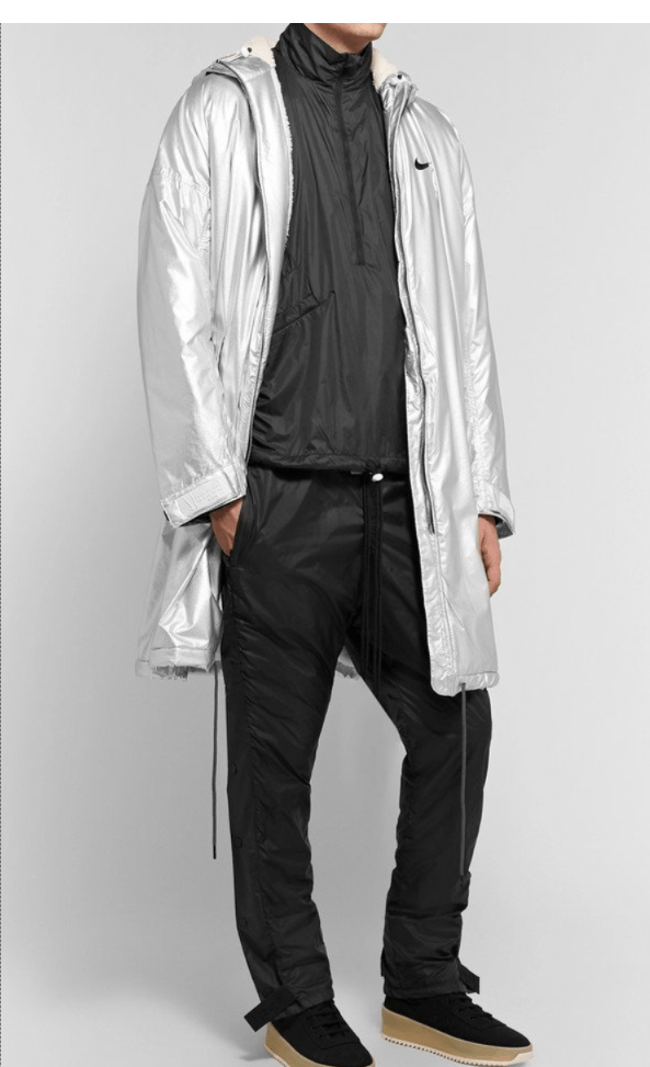 Fear of God × Nike Nike x Fear Of God Parka Jacket Metalic Silver Coat Bomber Size US L / EU 52-54 / 3 - 14 Thumbnail