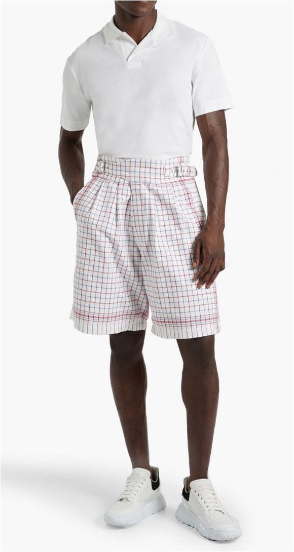 Maison Margiela Maison Margiela checked cotton-tweed shorts Size US 34 / EU 50 - 1 Thumbnail