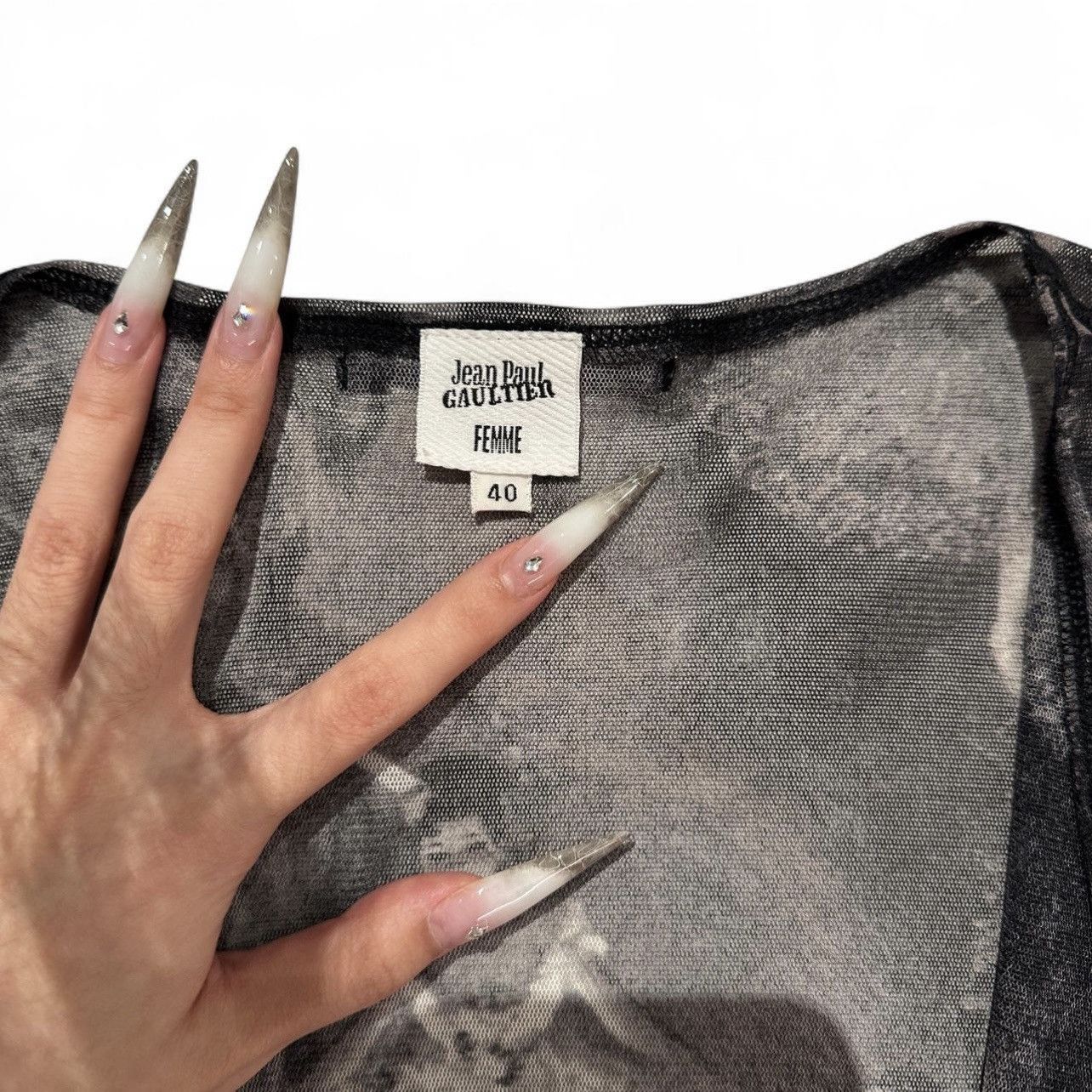 Jean Paul Gaultier Jean Paul Gaultier 2003 Ballet Mesh Top Size M / US 6-8 / IT 42-44 - 5 Thumbnail