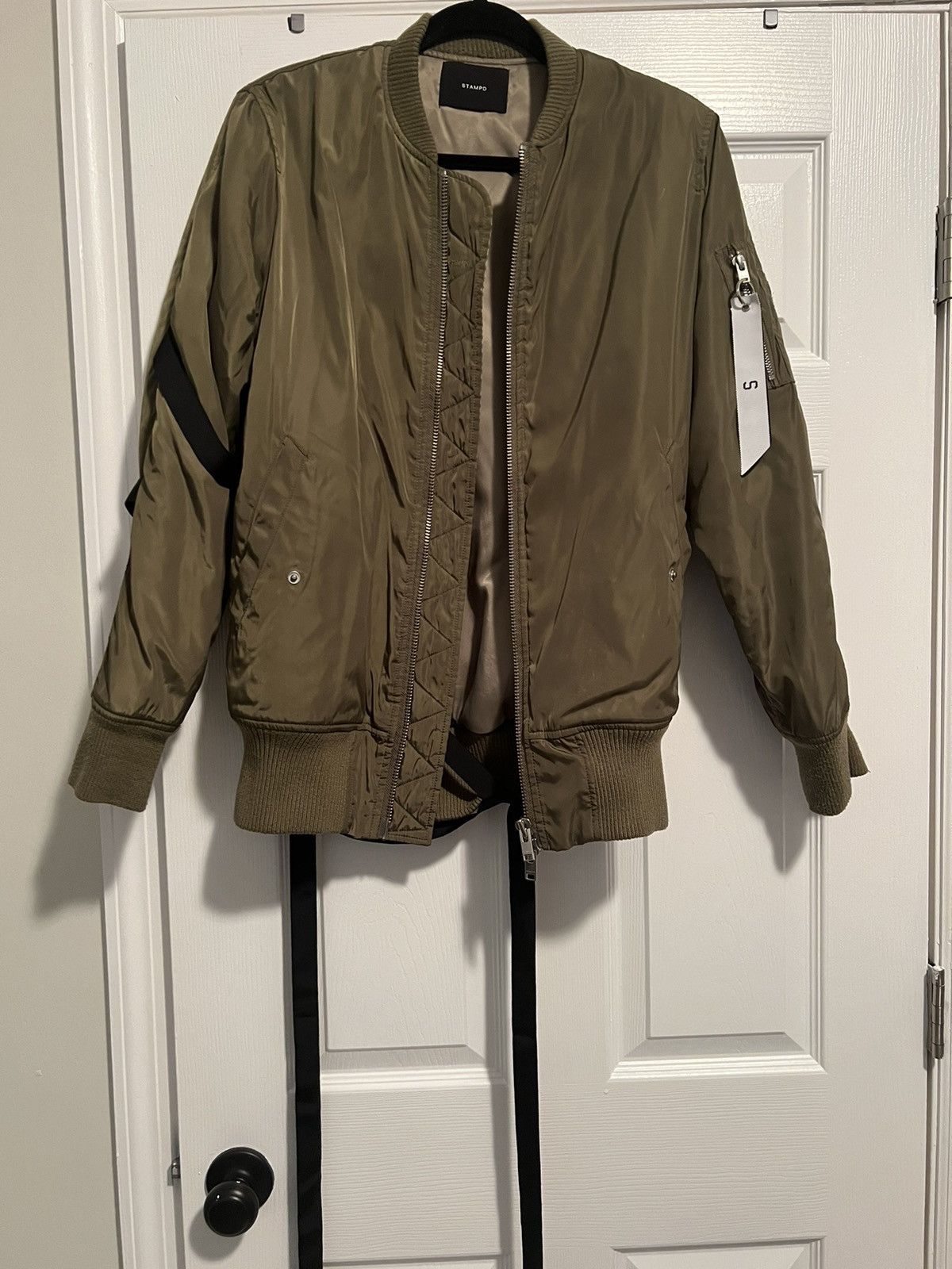 Stampd Stampd Green Strapped Bomber Jacket Size Small Size US S / EU 44-46 / 1 - 3 Thumbnail