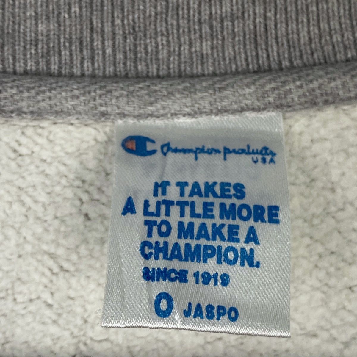 Champion × Vintage Vintage Champion Printed Crewneck Sweatshirt Gray Pullover Size US L / EU 52-54 / 3 - 6 Thumbnail