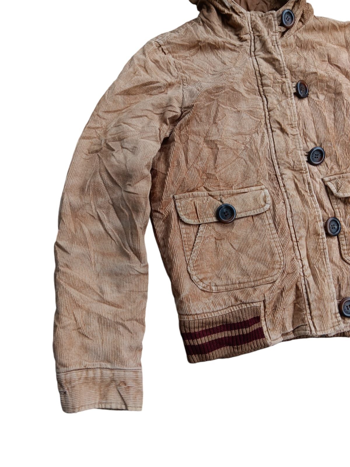 Japanese Brand Maru japanese corduroy fur hoodie jacket Size US S / EU 44-46 / 1 - 6 Thumbnail