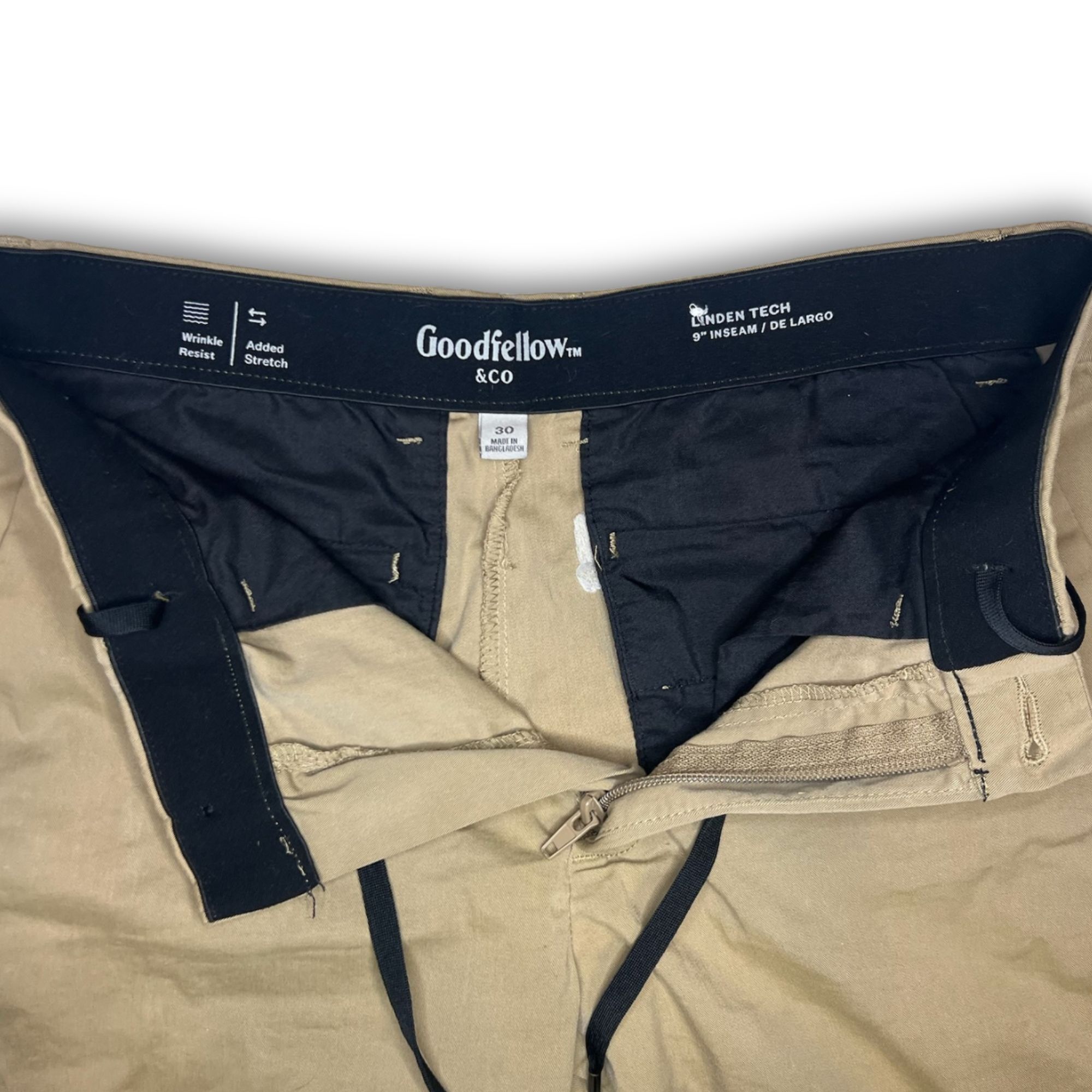 Other Goodfellow & Co Mens Beige Cargo Shorts Adjustable Waist Siz Size US 30 / EU 46 - 3 Thumbnail