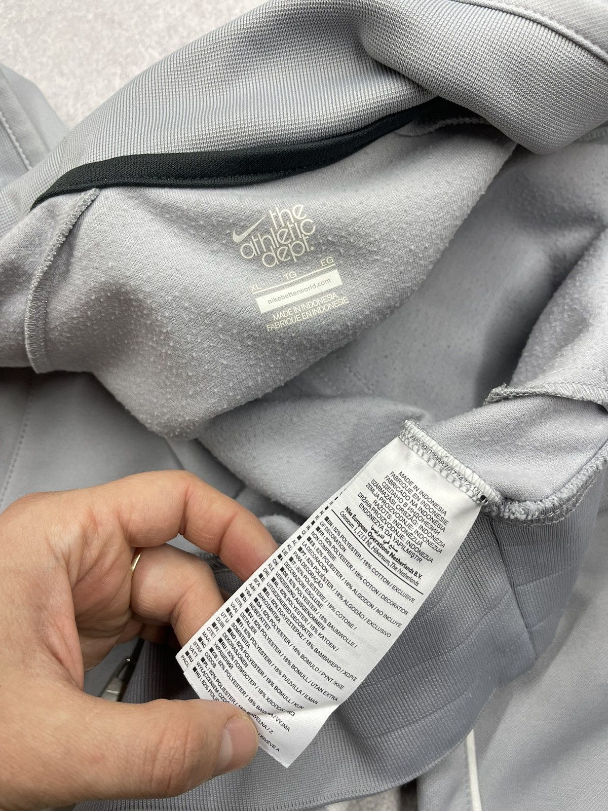Nike Vintage Nike Athletic Track Jacket Grey Drill Y2K ACG TN Size US XL / EU 56 / 4 - 10 Thumbnail