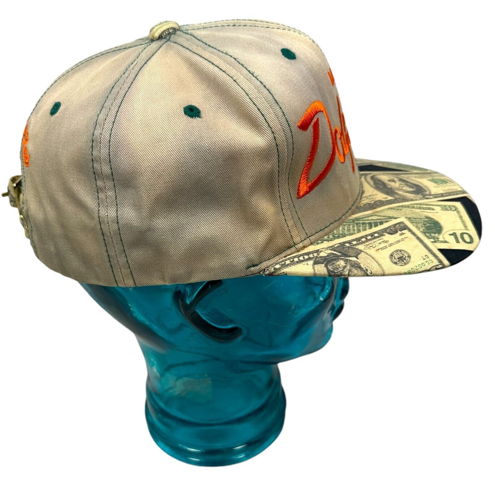 Mitchell & Ness Mitchell & Ness Miami Dolphins Retro Strapback Hat NFL Size ONE SIZE - 4 Thumbnail