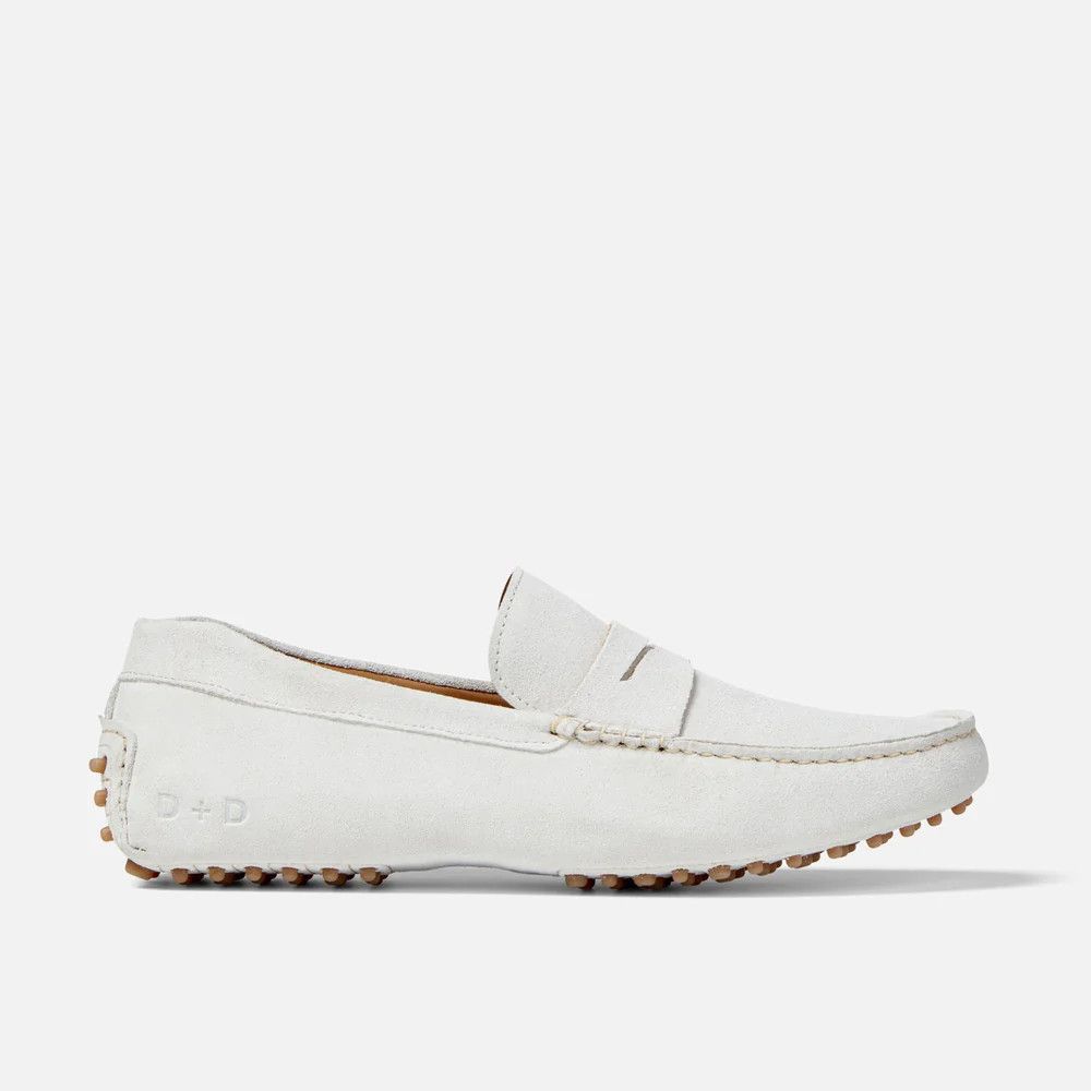 DUKE + DEXTER o1mle0125 Driving Loafer in Off White Size US 12 / EU 45 - 2 Thumbnail