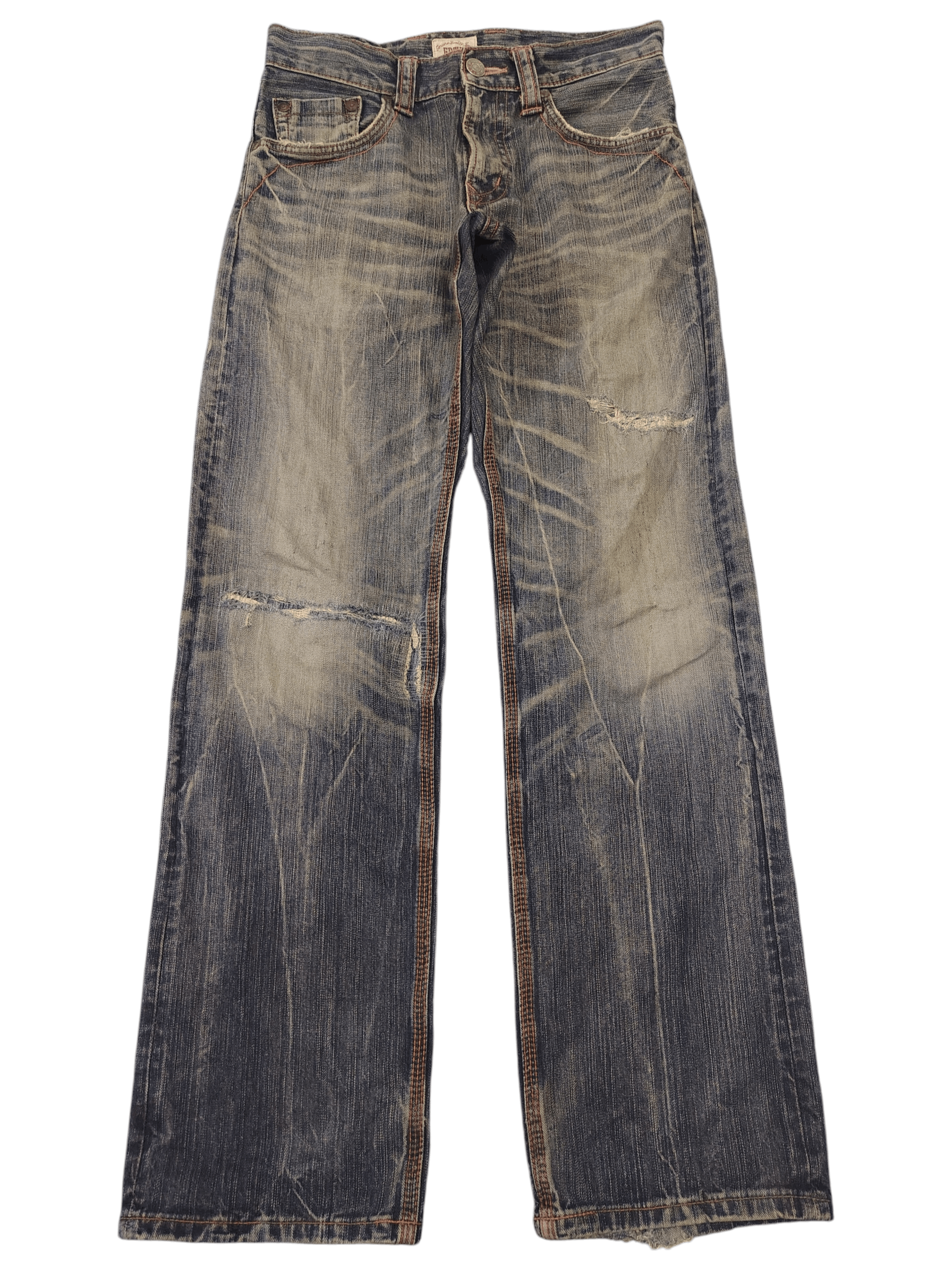 Edwin Edwin Exclusive Vintage Distressed Jeans Orange Stitch Size US 30 / EU 46 - 2 Thumbnail