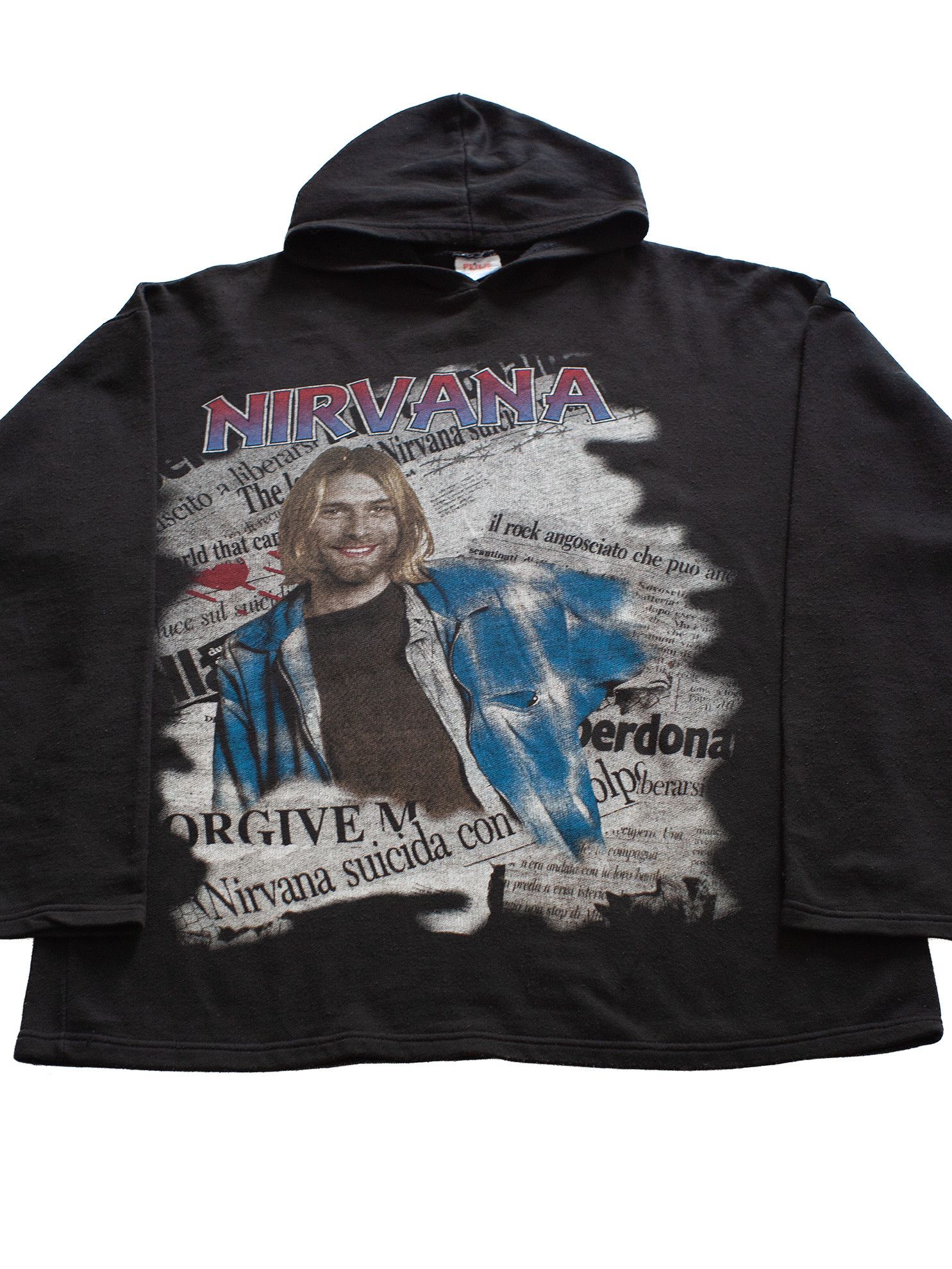 Band Tees Vintage 90s Nirvana / Kurt Cobain Euro Boot Band Hoodie Size US XL / EU 56 / 4 - 1 Thumbnail
