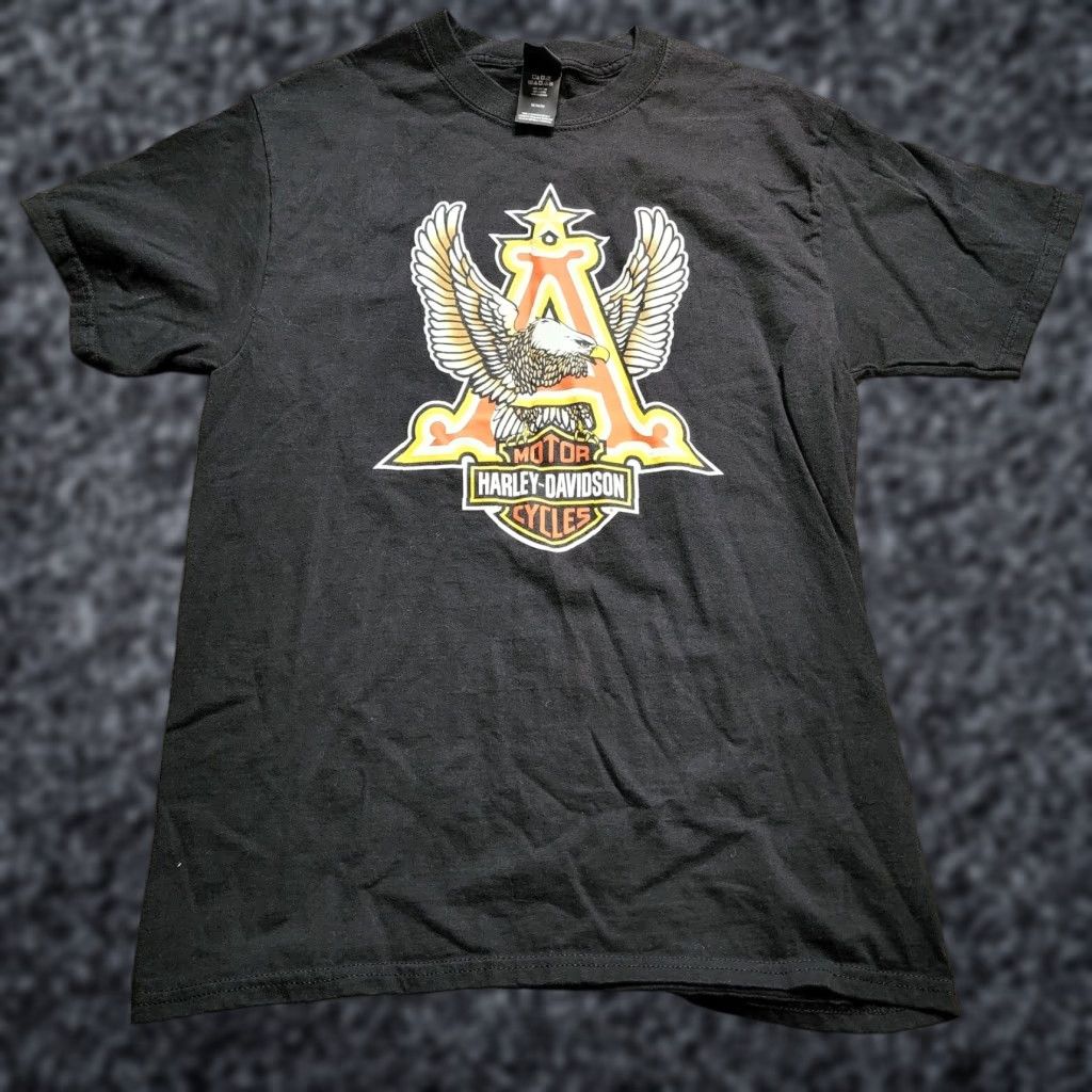 Hanes Hanes Budweiser Harley Davidson Graphic T-Shirt Mens M Black Double-Sided Motorcycle 2000s Size US M / EU 48-50 / 2 - 1 Thumbnail