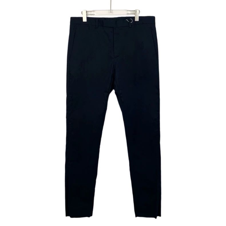 Dior Dior Dark blue mid-waist cotton straight trousers 2501-Next Size US 36 / EU 52 - 1 Thumbnail