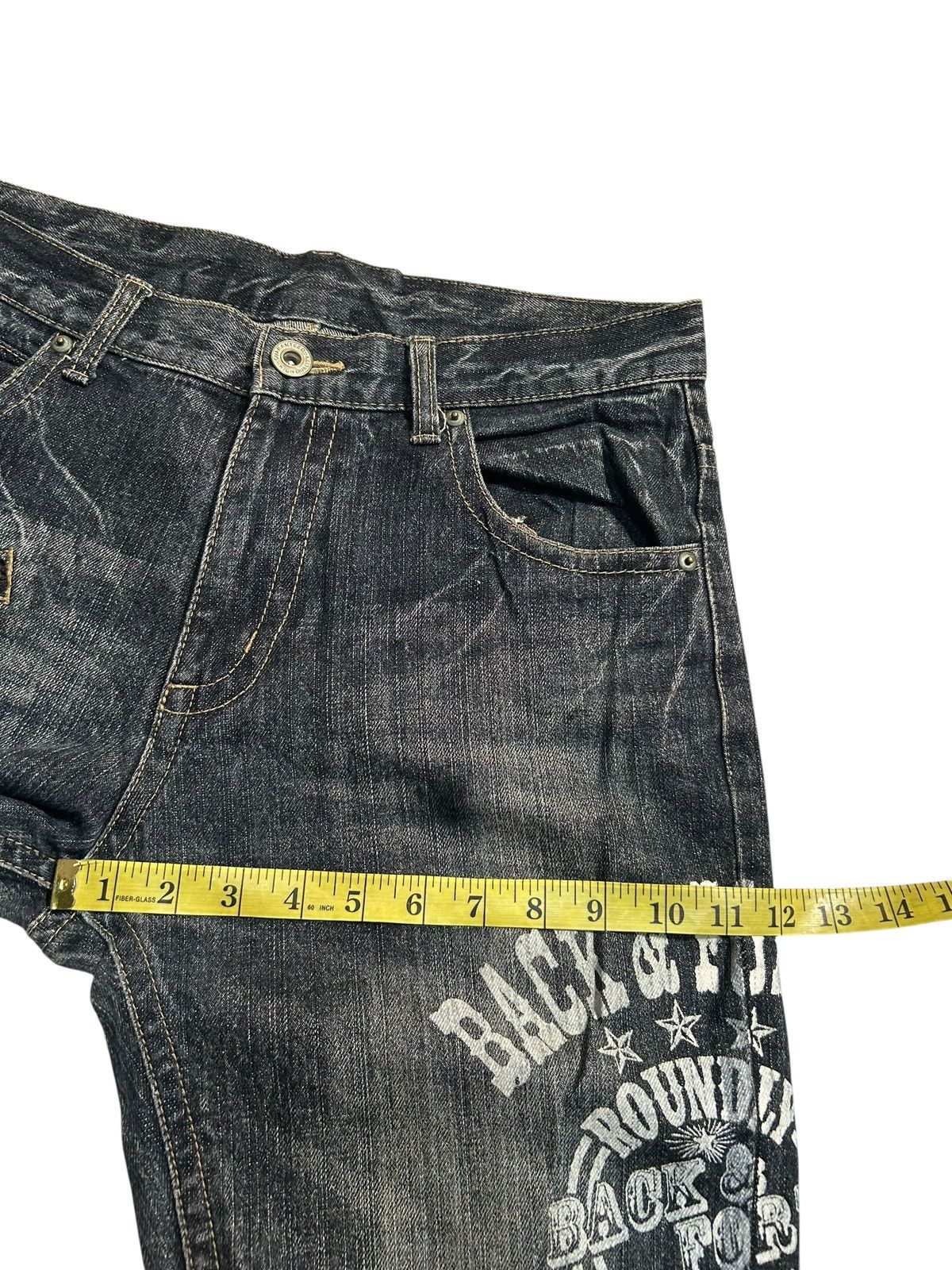 If Six Was Nine ☠️🎌 Japanese Punk Bondage Style Denim Jeans ☠️🎌 Size US 32 / EU 48 - 11 Thumbnail