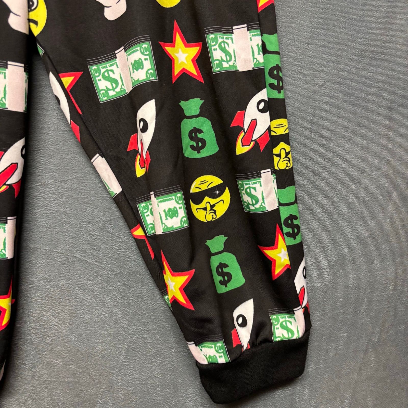 Other American Bazi Emoji Jogger Shorts Money Rocket Streetwear Size 28" / US 6 / IT 42 - 11 Thumbnail