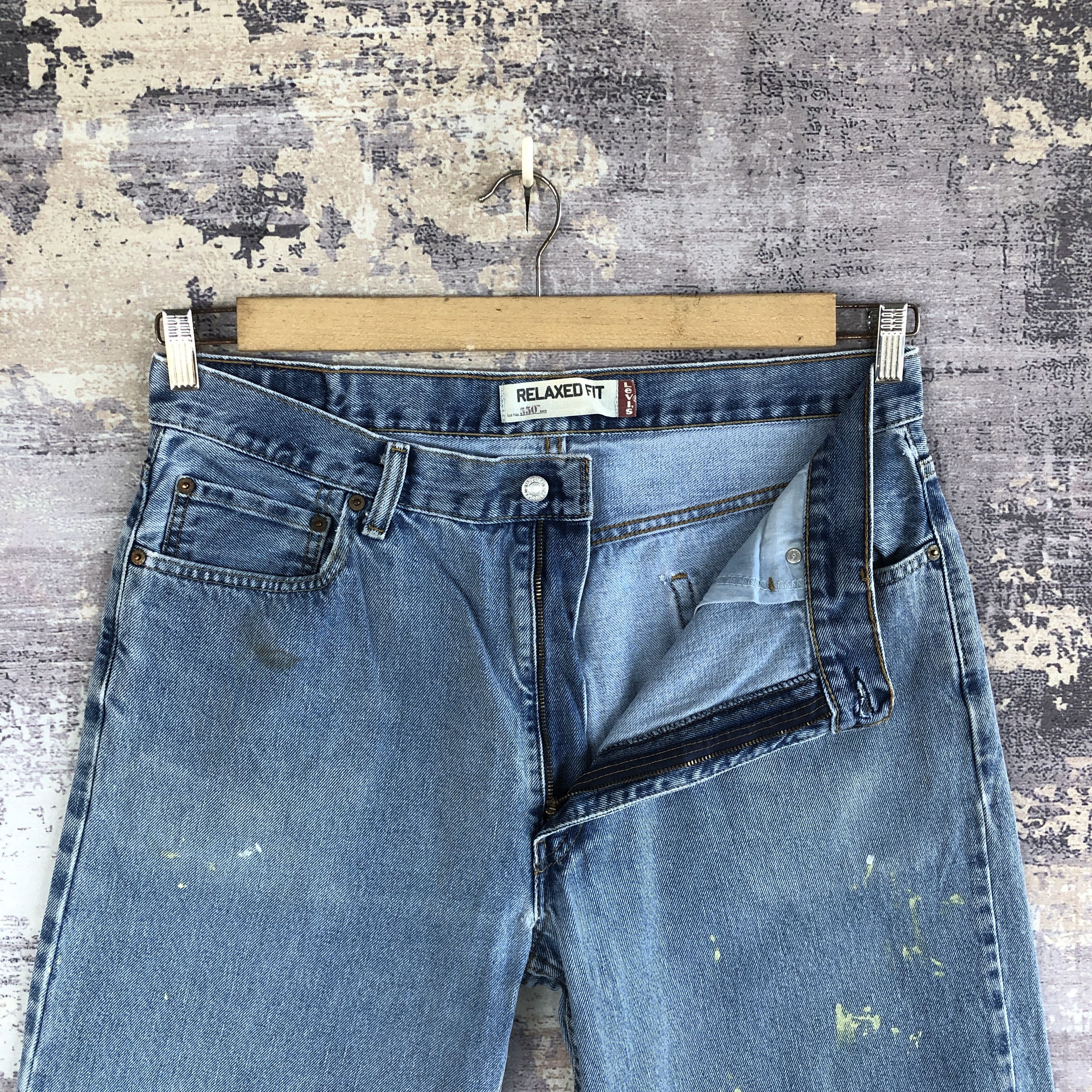 Levi's Vintage Painter Levis Faded Blue Jeans Levi's 550 Denim Size US 34 / EU 50 - 6 Thumbnail