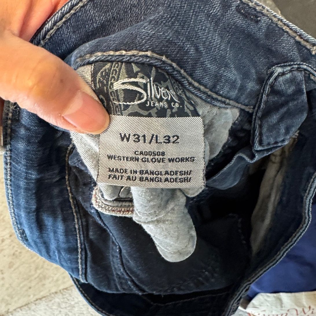 Silver Jeans Co. Silver Jeans suki mid rise straight dark wash size 31x32 Size 31" - 9 Thumbnail
