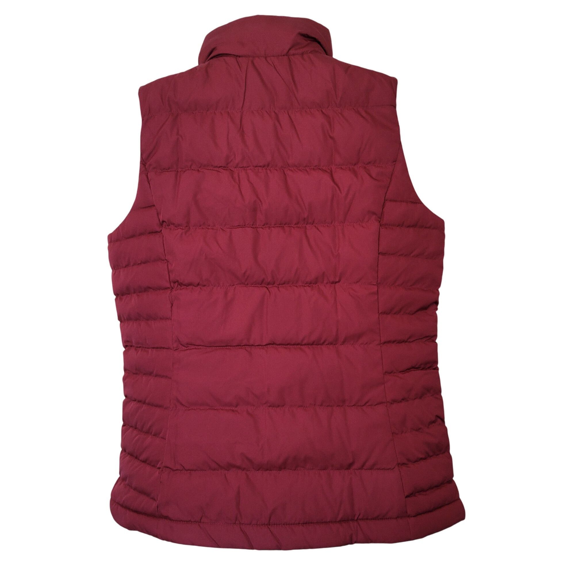Lands' End Lands End Rich Burgundy Quilted Puffer Vest M 10-12 600 Fill Size M / US 6-8 / IT 42-44 - 3 Thumbnail