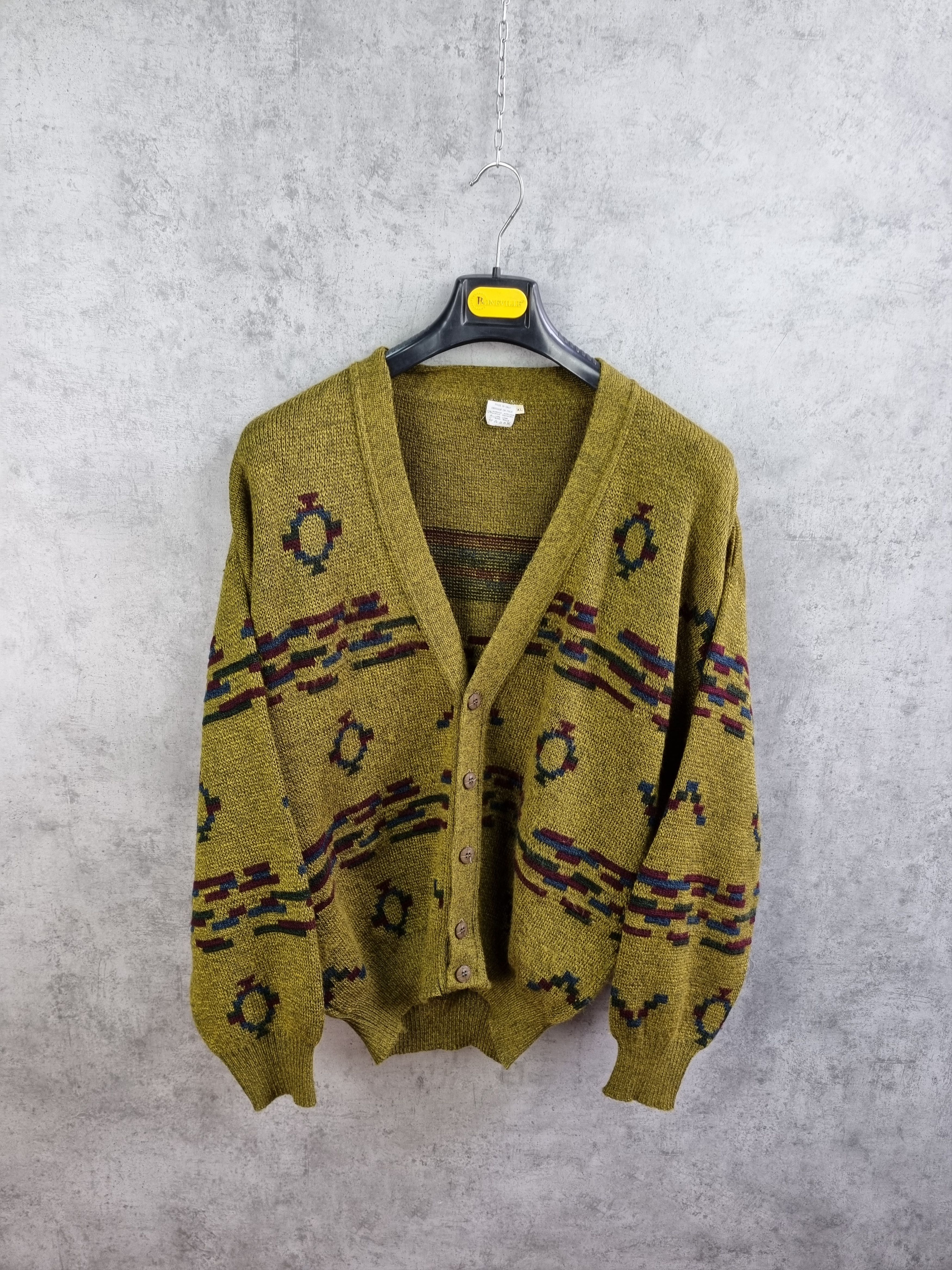 Vintage 90s Italian Navajo Relaxed Fit Vintage Cardigan Size US XL / EU 56 / 4 - 1 Thumbnail