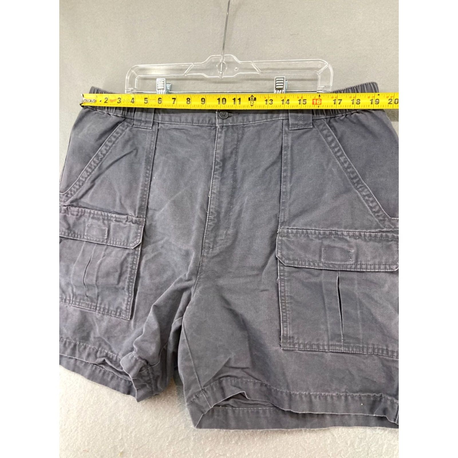Savane Savane Mens Shorts 40 Gray Canvas Cargo Everyday Size US 40 / EU 56 - 2 Thumbnail