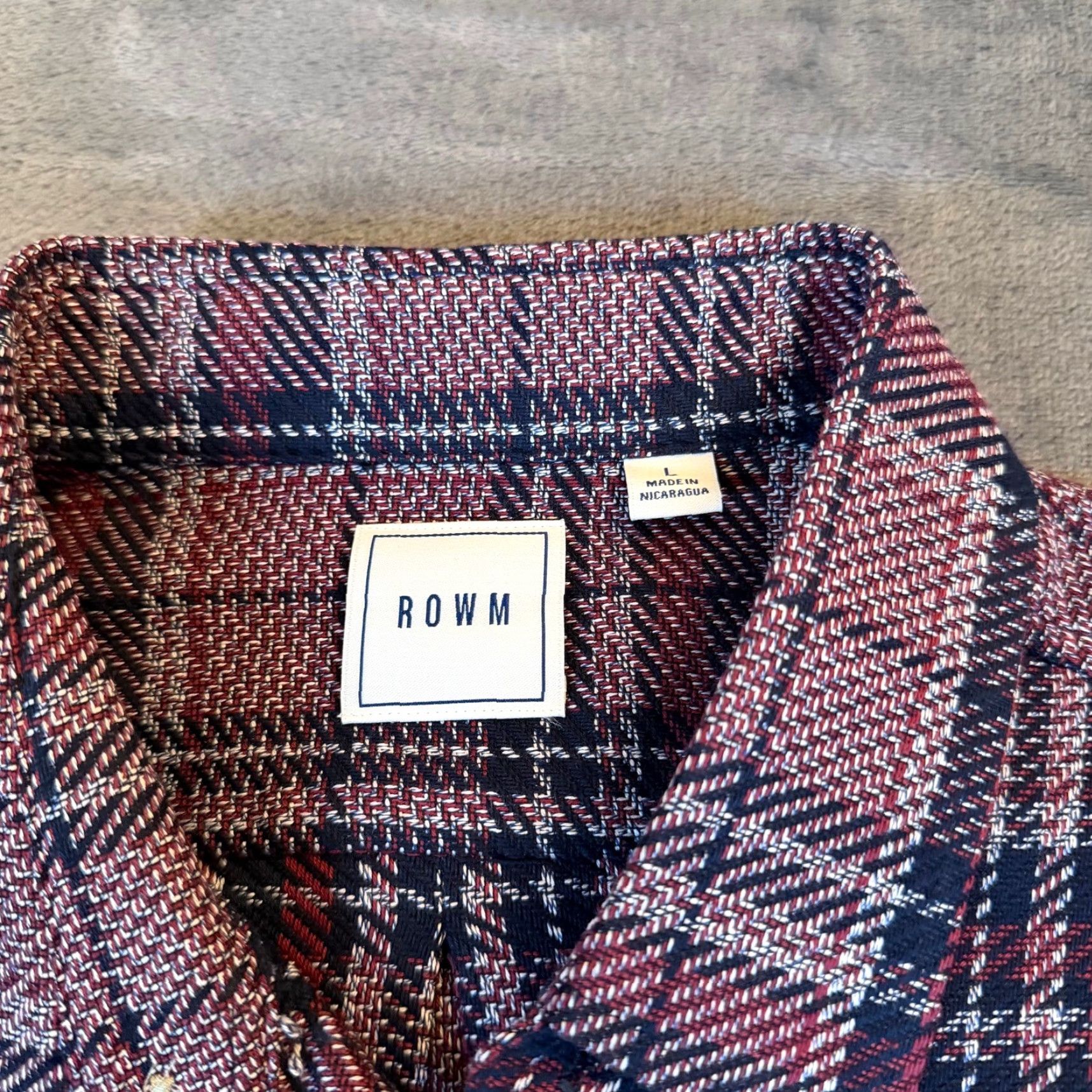 Vintage VINTAGE ROWM Taos Canyon Heavyweight Plaid Cotton Flannel Shirt Jacket Mens Large NWT Size US L / EU 52-54 / 3 - 3 Thumbnail