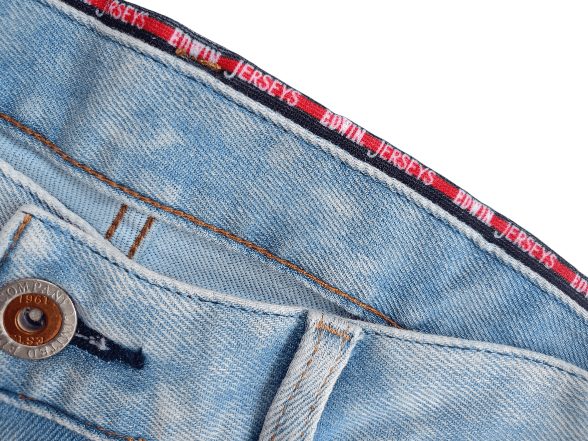 Edwin × Vintage EDWIN JERSEYS Vintage Streetwear Denim Size US 33 - 16 Thumbnail