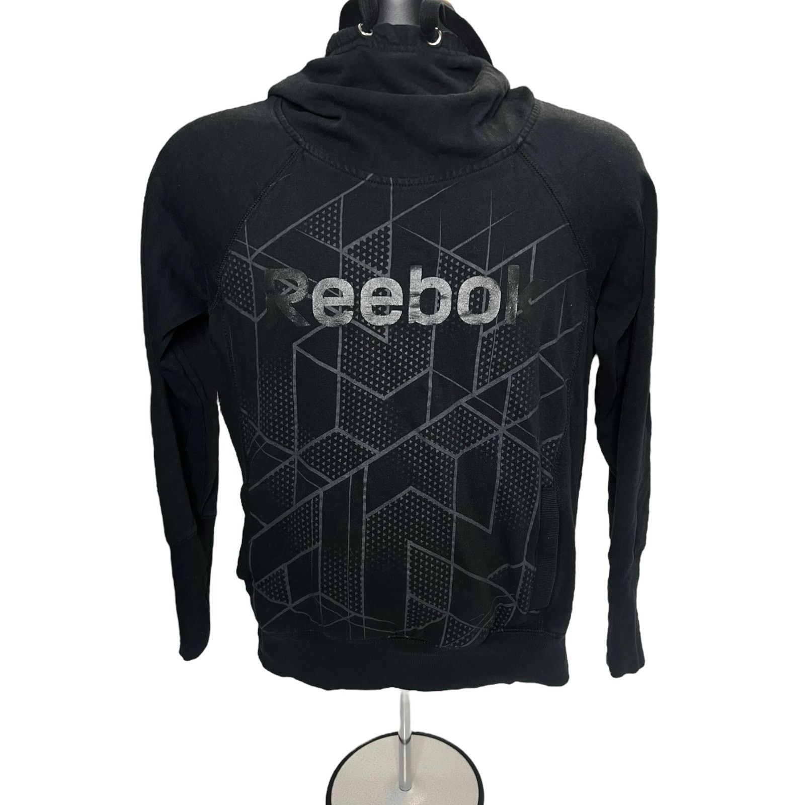 Reebok Reebok Black Hoodie Mens Medium Pullover Sweatshirt Athletic Size US M / EU 48-50 / 2 - 1 Thumbnail