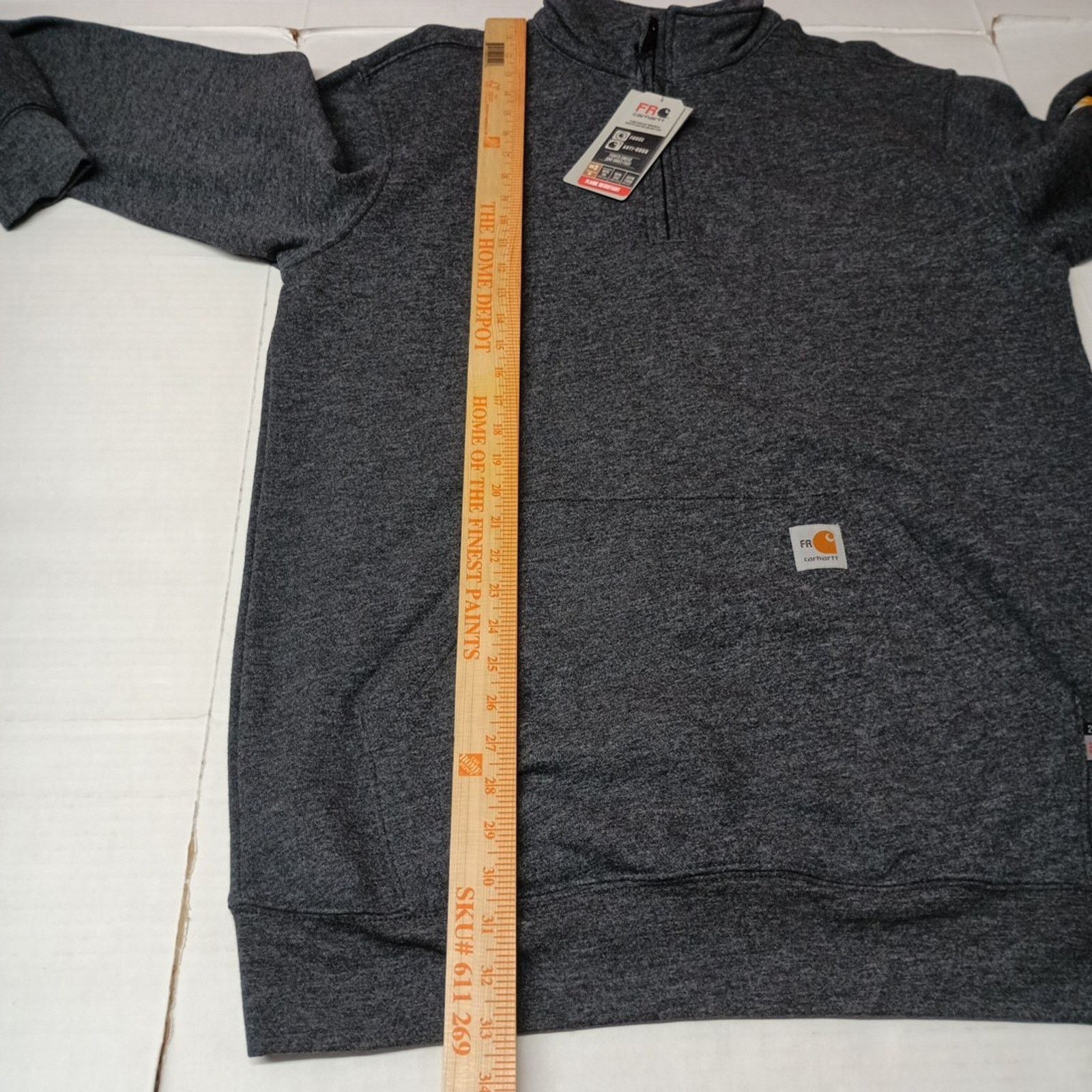 Carhartt Carhartt Gray FR Force Loose Fit 1/4 Zip Sweatshirt Men's MT Size US M / EU 48-50 / 2 - 8 Thumbnail