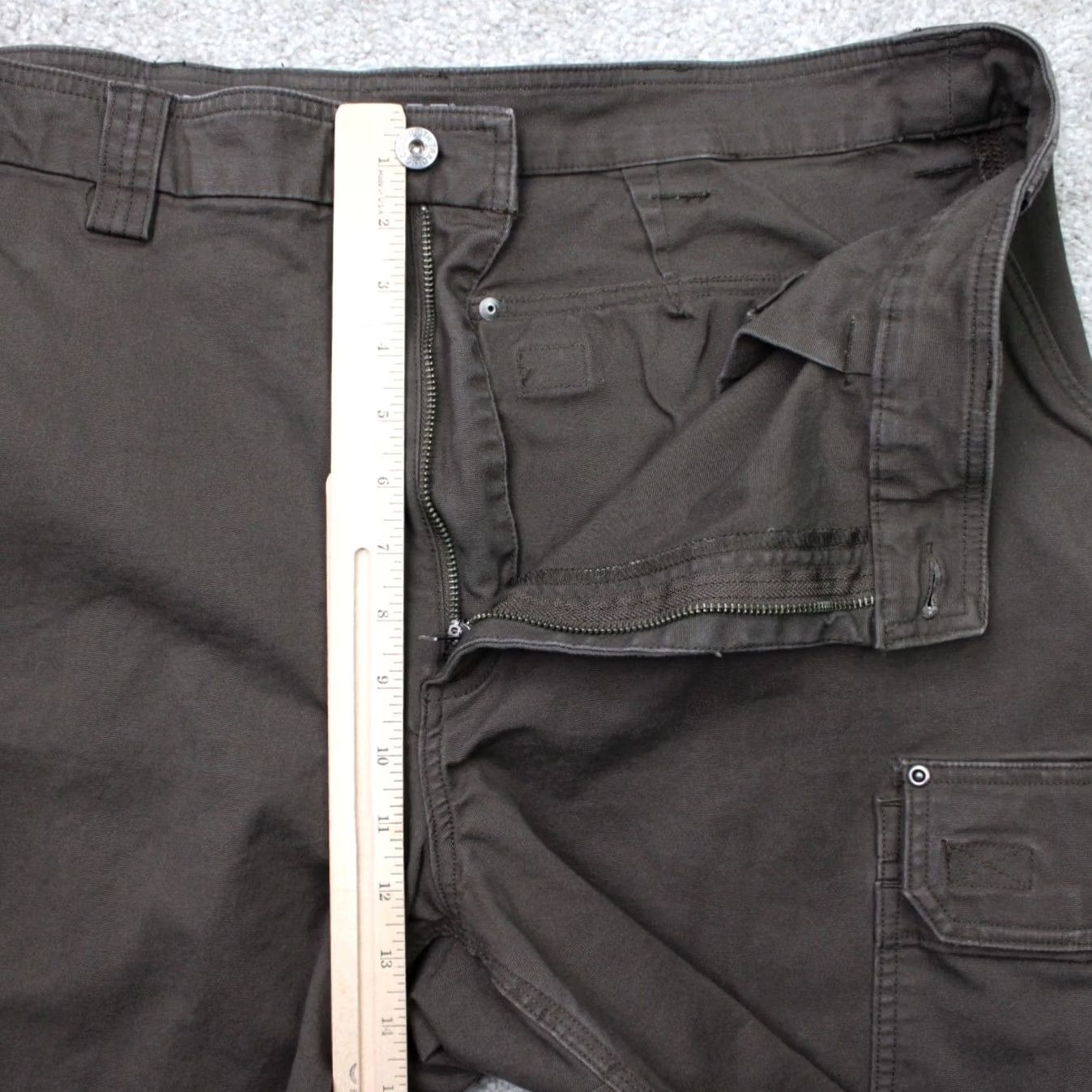 Vintage Duluth Trading Shorts Men 44 Brown DuluthFlex Fire Hose 10" Cargo Cotton Stretch Short Pants Cargo Pocket Midnight Brown Mens 44 Vintage: No Size US 44 / EU 60 - 7 Thumbnail