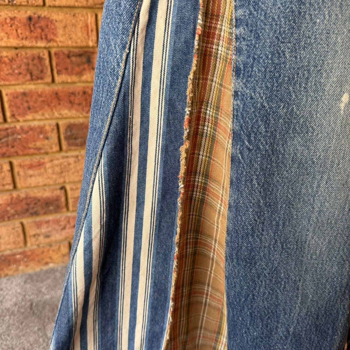 Levi's Vintage Clothing Vintage Levi’s 701 patchwork denim maxi skirt Size 29" - 9 Thumbnail